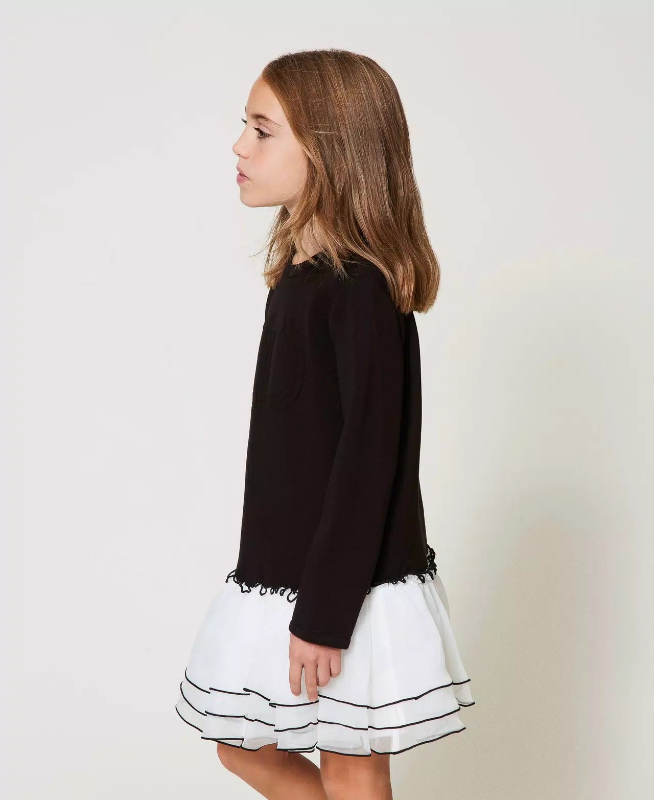 TWINSET KIDS GJ2021NERO-BIANCO