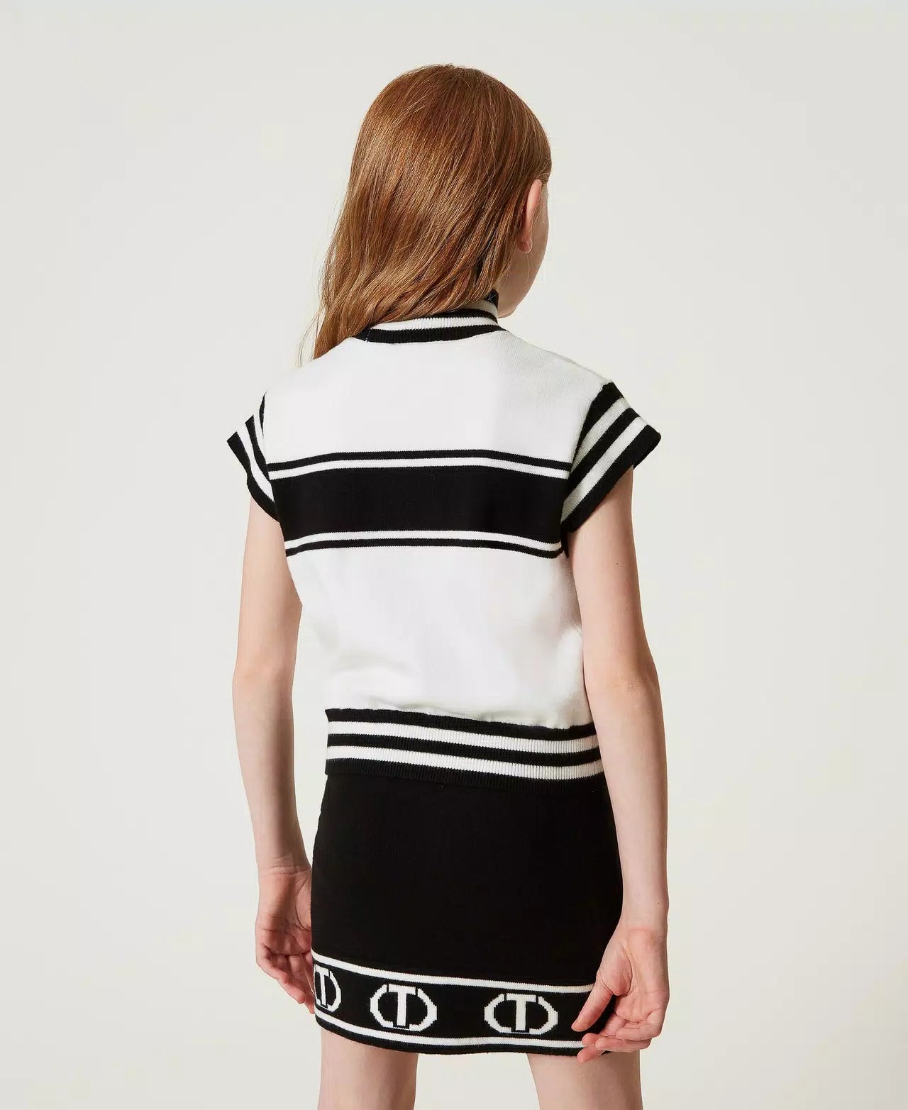 TWINSET KIDS GJ3164NERO-BIANCO