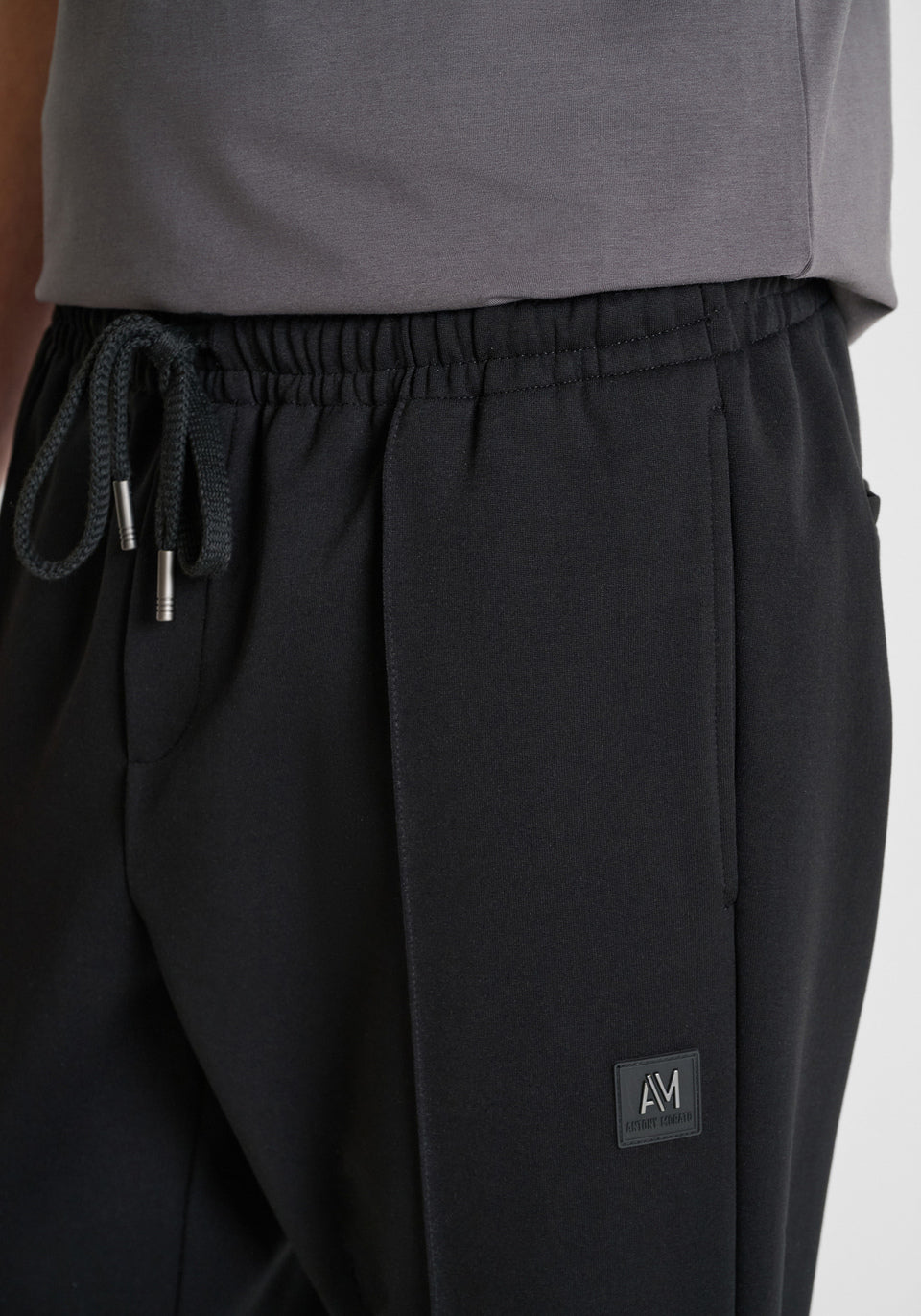 pantalone uomo carrot fit con culisse nero antony morato MMFP00433 NERO ANTONY MORATO