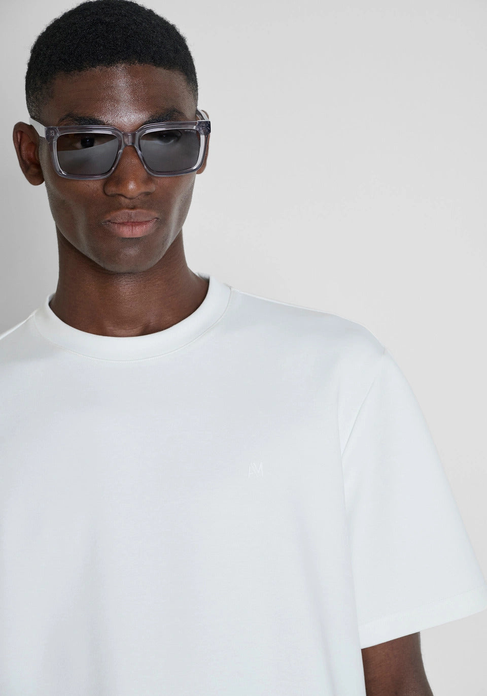 t-shirt uomo mezza manica relaxed fit in scuba bianco antony morato MMKA02706 CREMA ANTONY MORATO