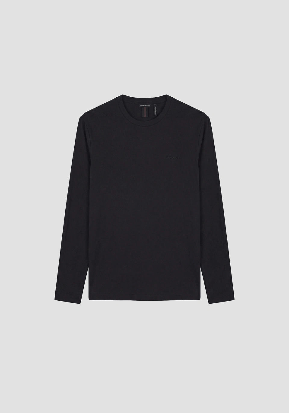 t-shirt uomo slim fit in lyocell manica lunga nero antony morato MMKL00336 NERO ANTONY MORATO