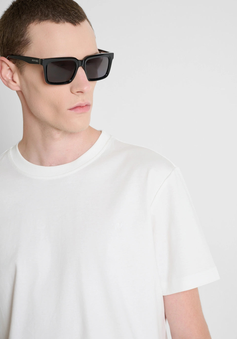 t-shirt uomo mezza manica regular fit in jersey bianco antony morato MMKS02727 CREMA ANTONY MORATO