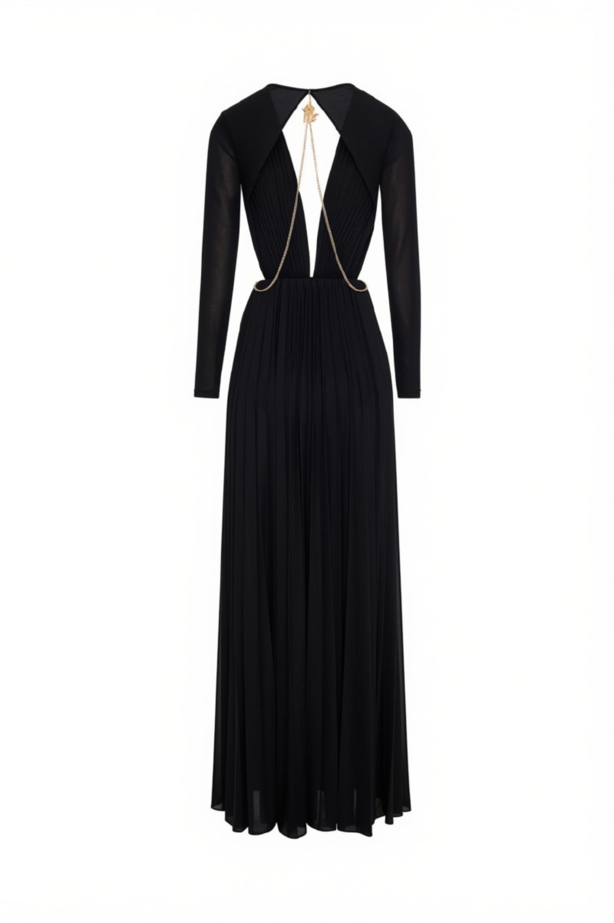 ABITO DONNA LUNGO IN LUREX CON SCOLLO NERO FRACOMINA FQ26WD3005W855F9 NERO FRACOMINA