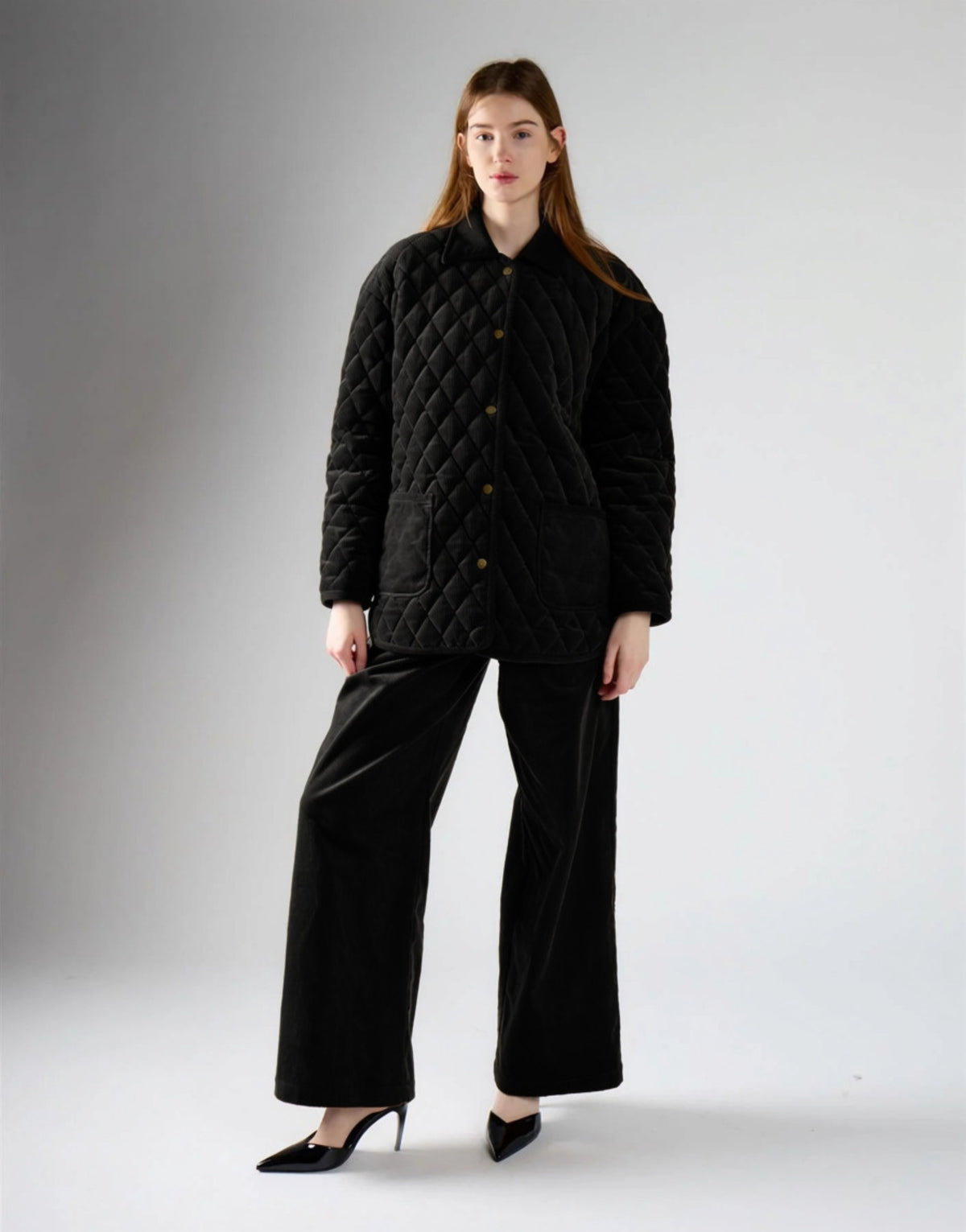 GIUBBINO DONNA IMBOTTITO CON COLLETTO NERO GLANOROUS AN5876 BLACK GLAMOROUS