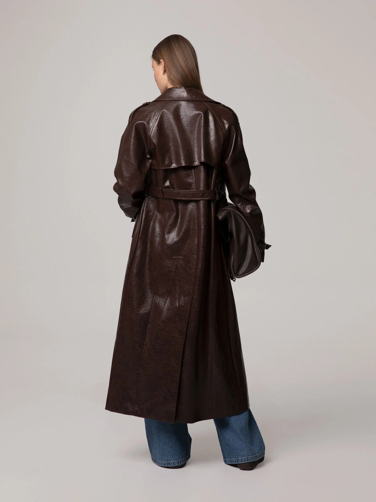 TRENCH DONNA LUNGO OVER IN ECOPELLE CAFFè HINNOMINATE HMABW02980 CAFFE HINNOMINATE