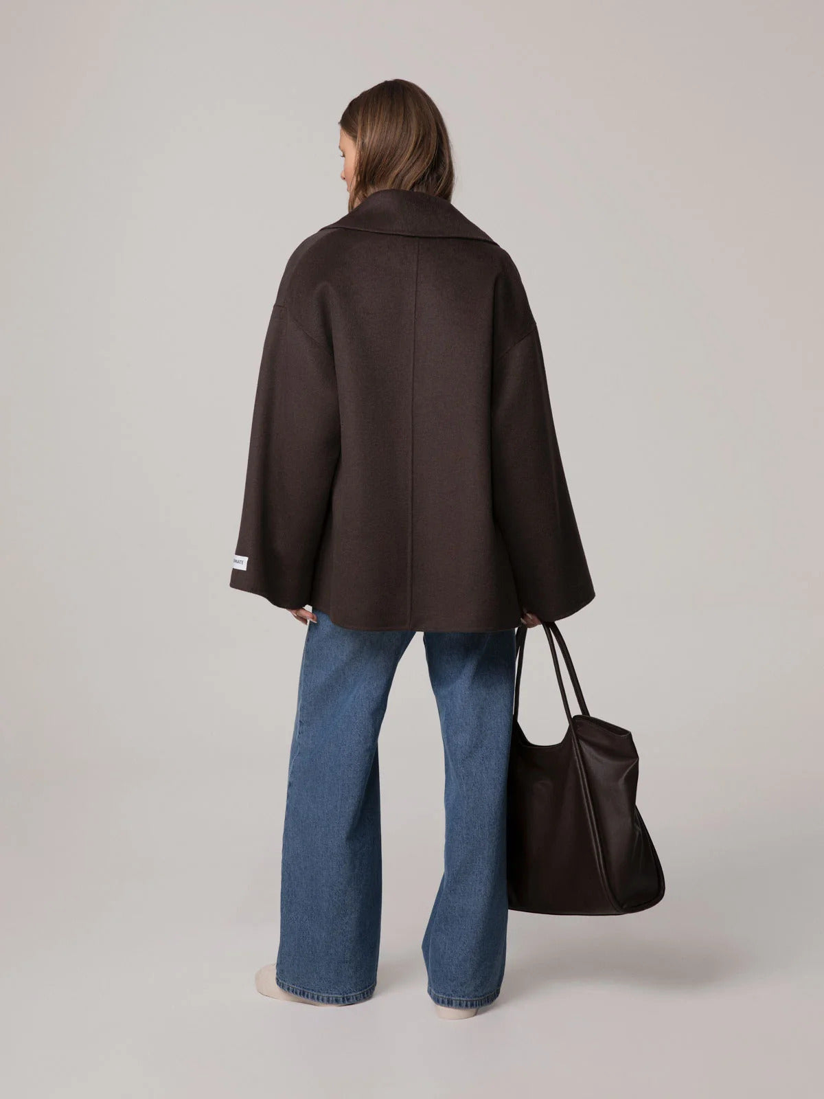 CAPPOTTO DONNA CORTO DOUBLE IN PANNO CAFFè HINNOMINATE HMABW02991 CAFFE HINNOMINATE