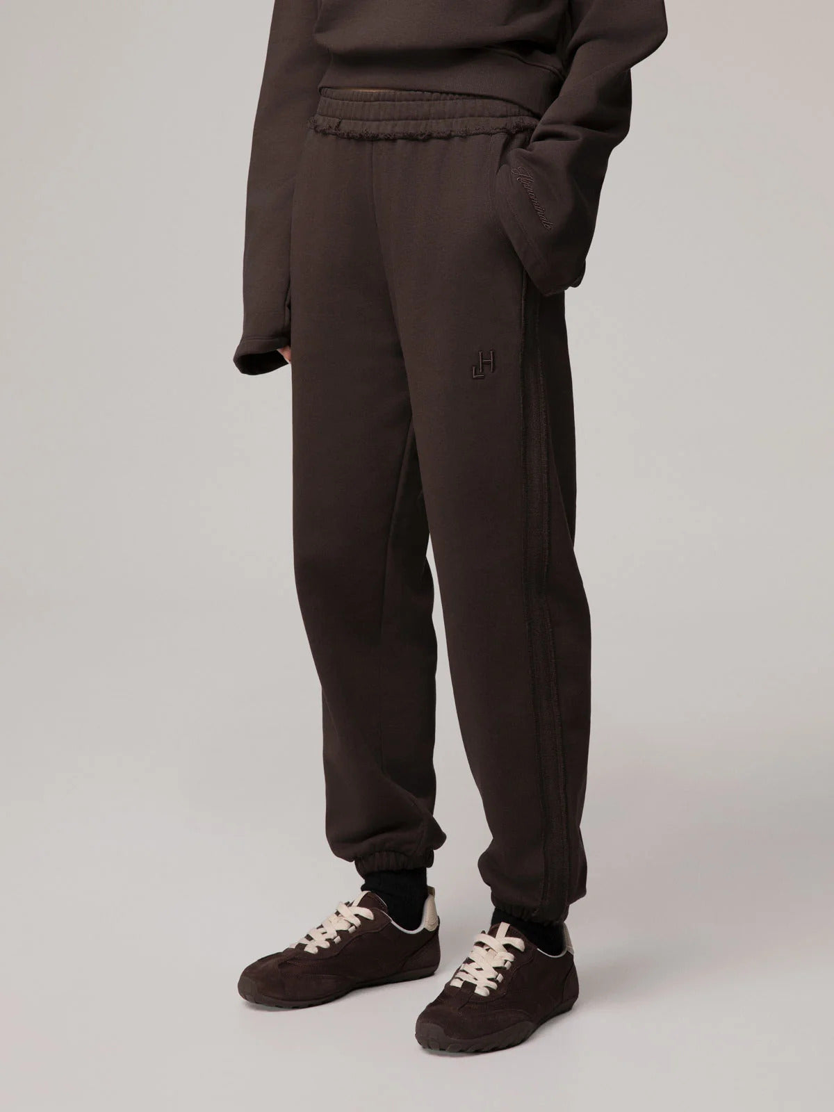 PANTALONE DONNA BASIC CON CUCITURE A ROVESCIO CAFFè HINNOMINATE HMABW03110 CAFFE HINNOMINATE