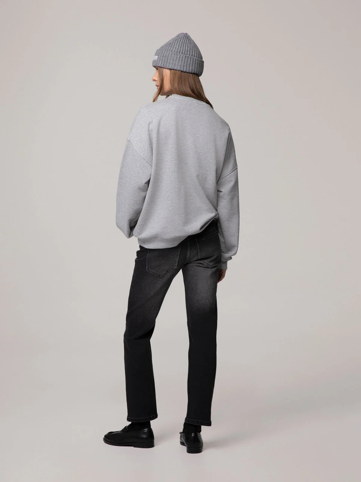 FELPA DONNA GIROCOLLO CON STAMPA GRIGIO HINNOMINATE HMABW03124 GRIGIO HINNOMINATE