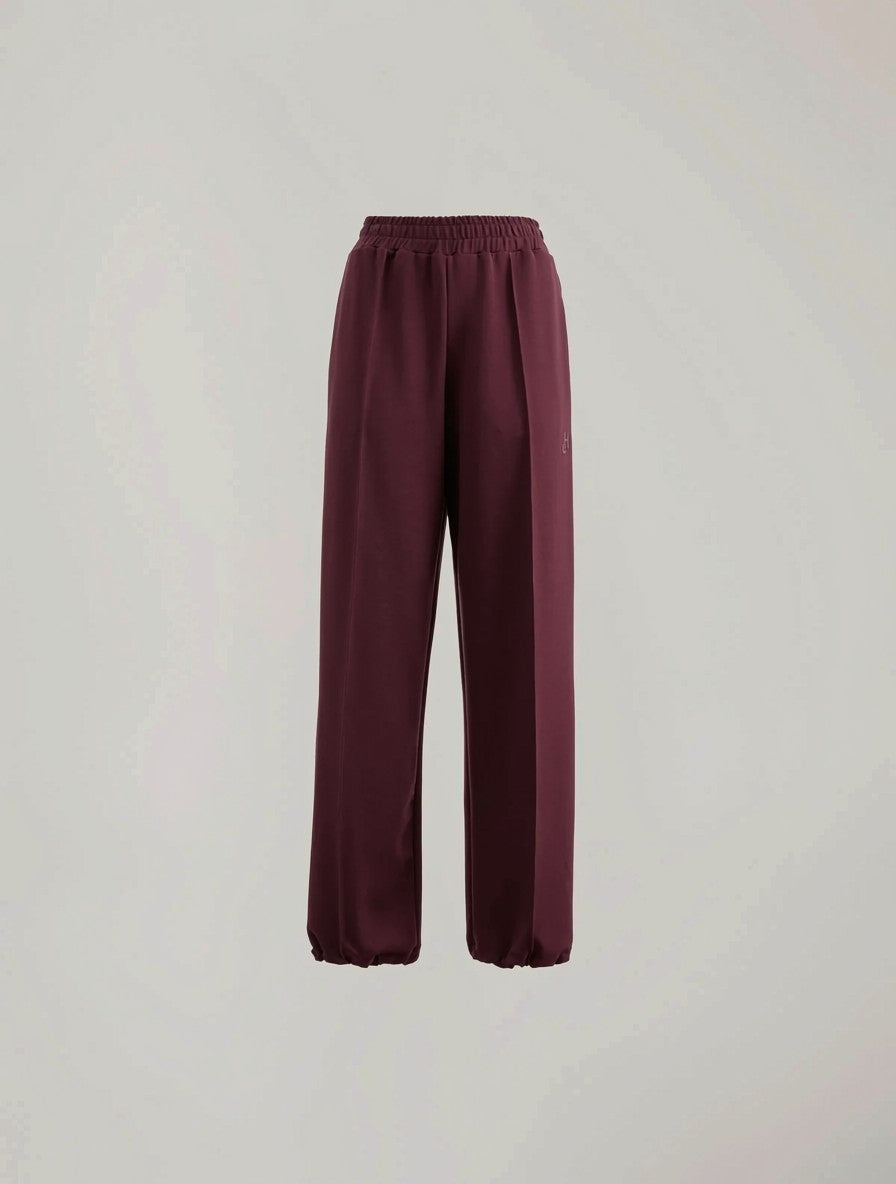 PANTALONE DONNA IN VISCOSA CON ELASTICO IN VITA BORDEAUX HINNOMINATE HMABW03131 BORDEAUX HINNOMINATE