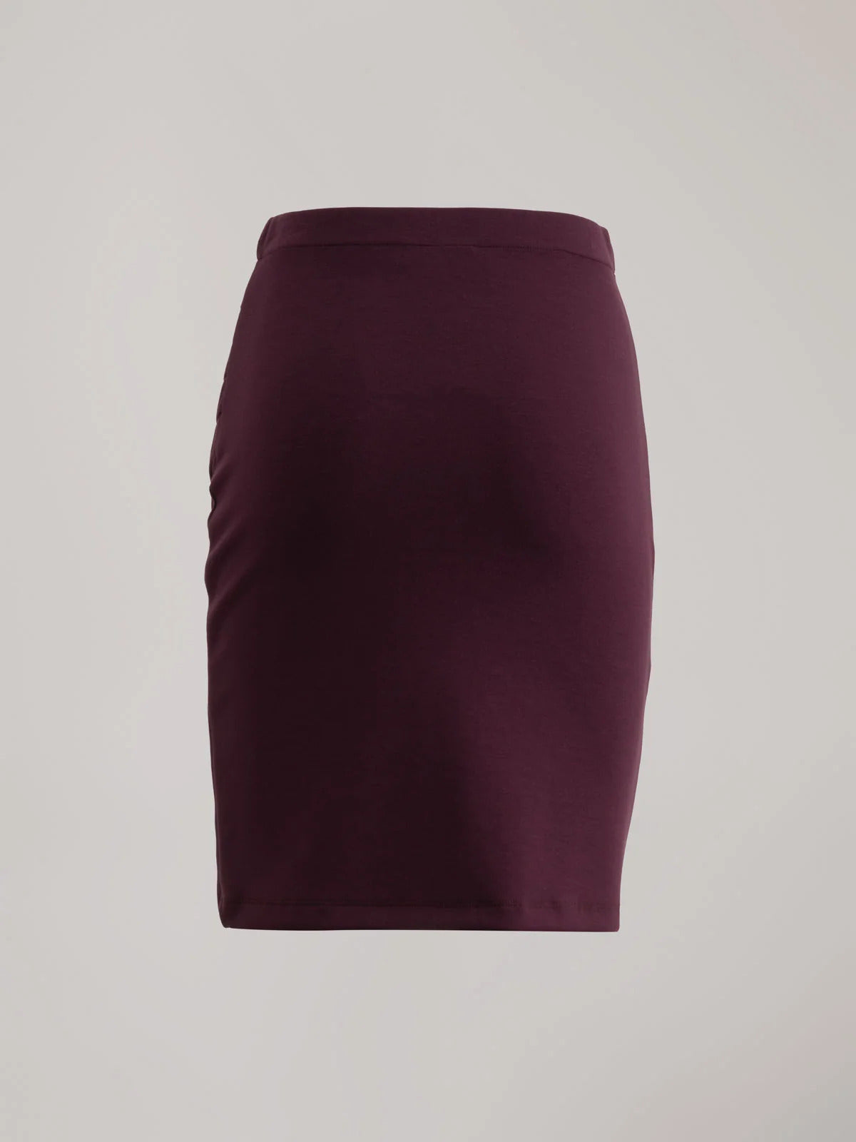 GONNA DONNA CORTA IN VISCOSA ADERENTE CON AGGRAPPO BORDEAUX HINNOMINATE HMABW03143 BORDEAUX HINNOMINATE