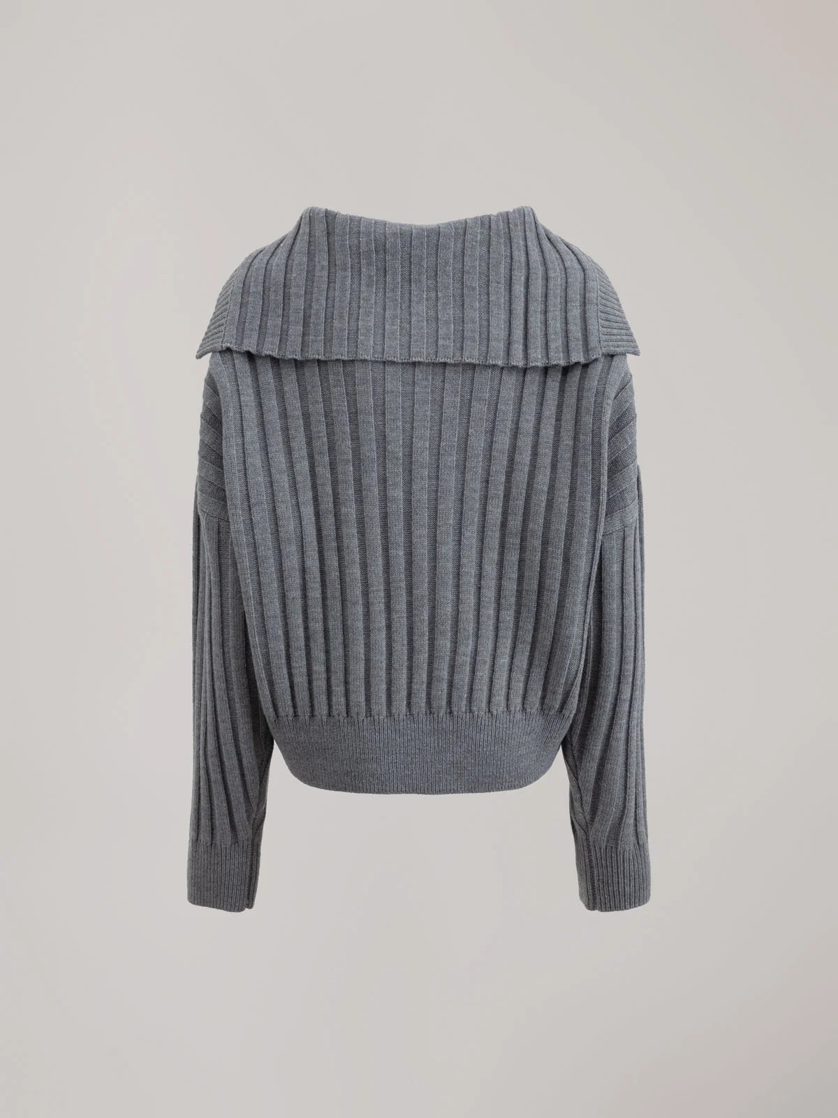 MAGLIA DONNA A COSTE CON COLLO MARINAIO GRIGIO HINNOMINATE HMABW03188 GRIGIO MELANGE HINNOMINATE