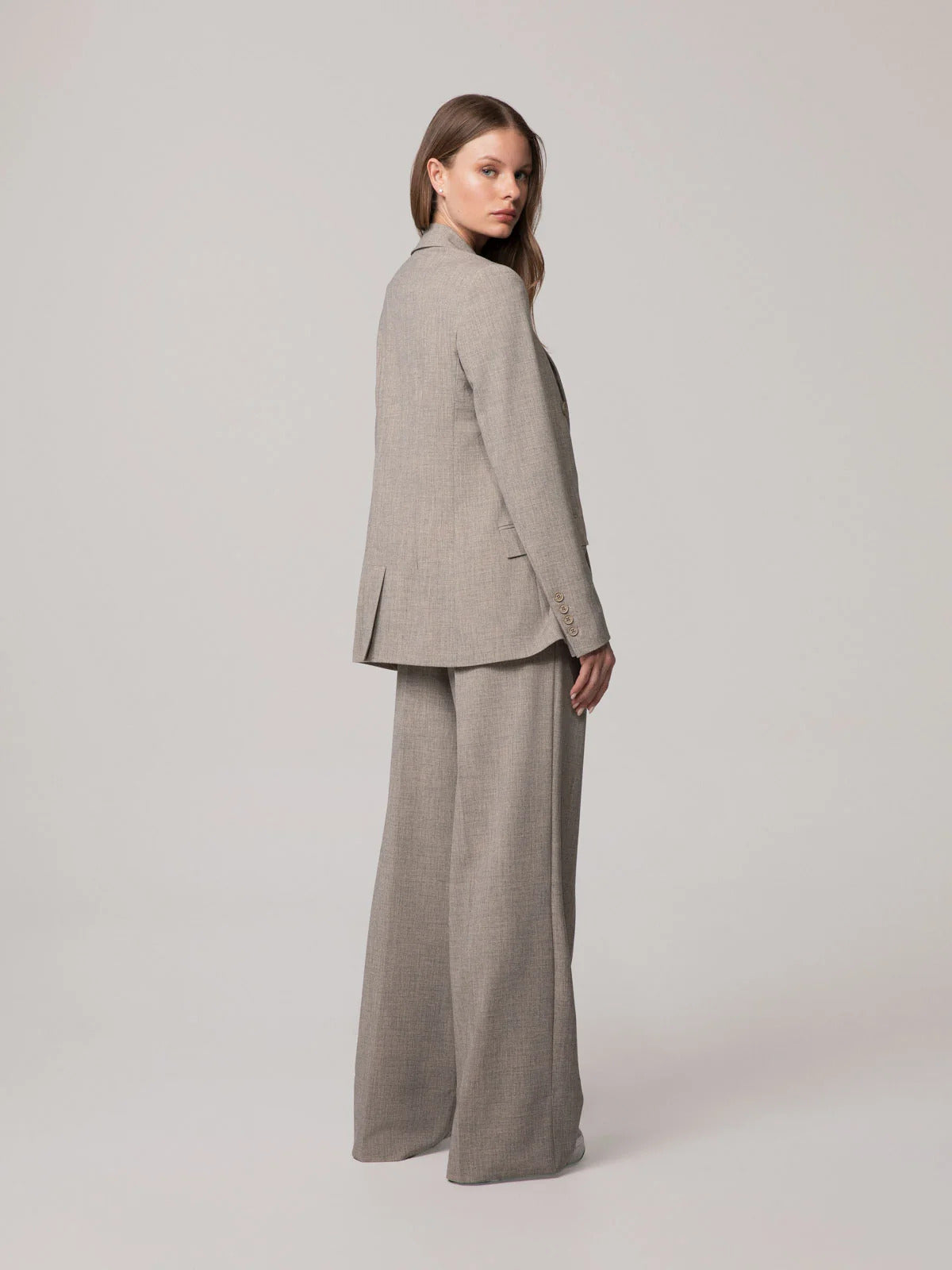 BLAZER DONNA DOPPIOPETTO IN POLIVISCOSA BEIGE HIONNOMINATE HMABW03206 BEIGE HINNOMINATE