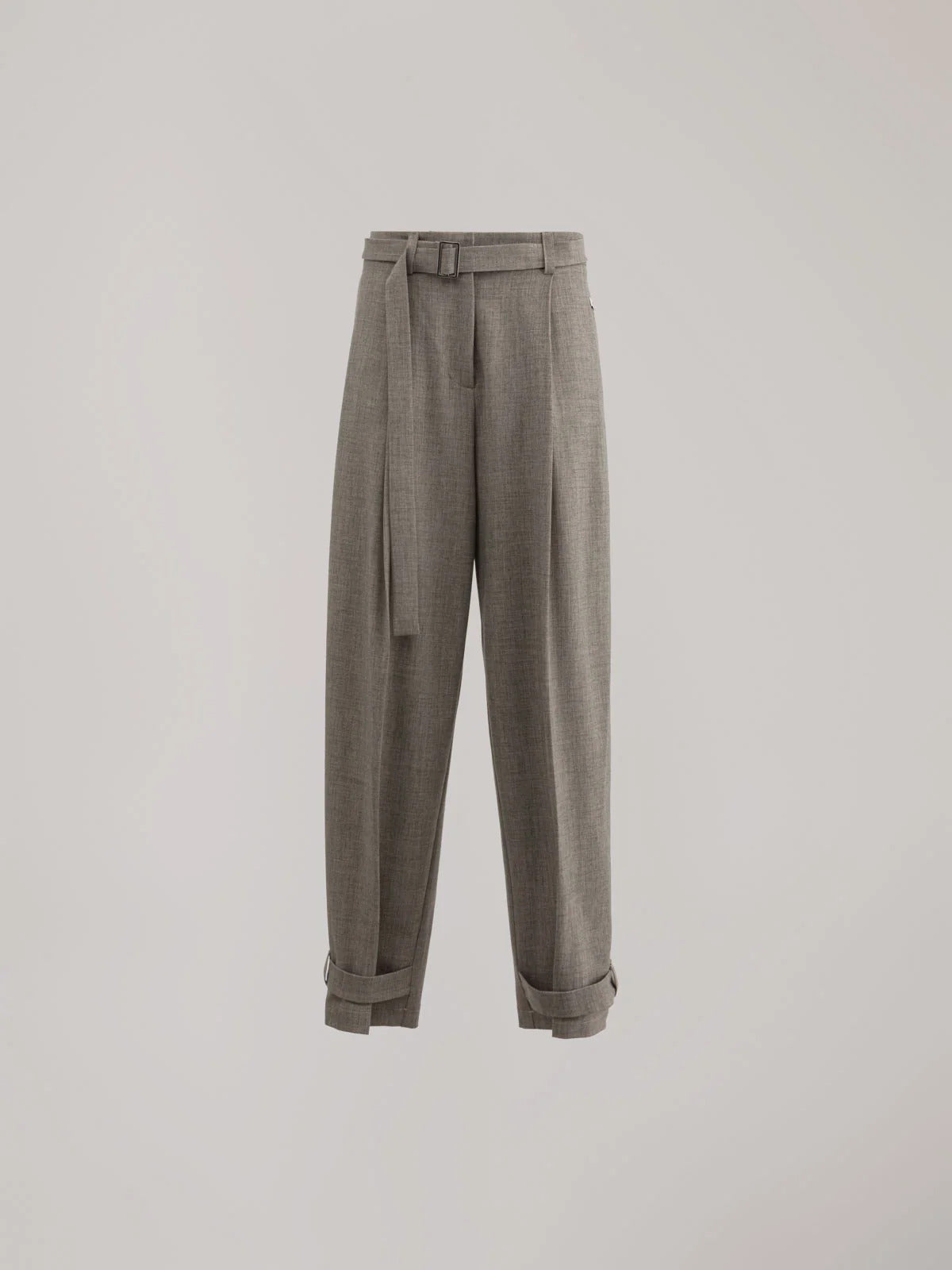 PANTALONE DONNA IN POLIVISCOSA CON CINTURINO BEIGE HINNOMINATE HMABW03213 BEIGE HINNOMINATE
