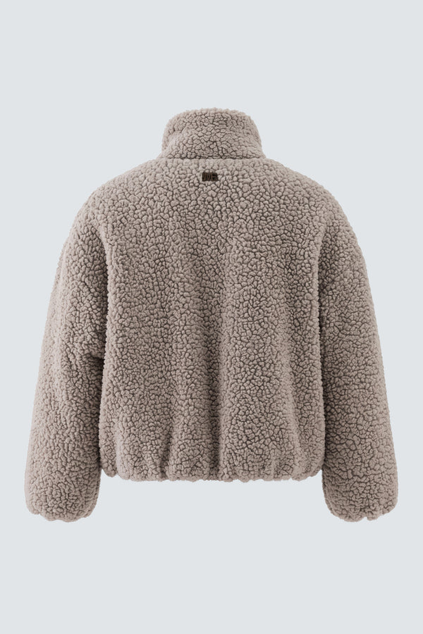 GIUBBINO uomo REVERSIBILE OVERSIZE IN MISTO LANA beige/moro i'm brian GIU3877 BEIGE I'M BRIAN