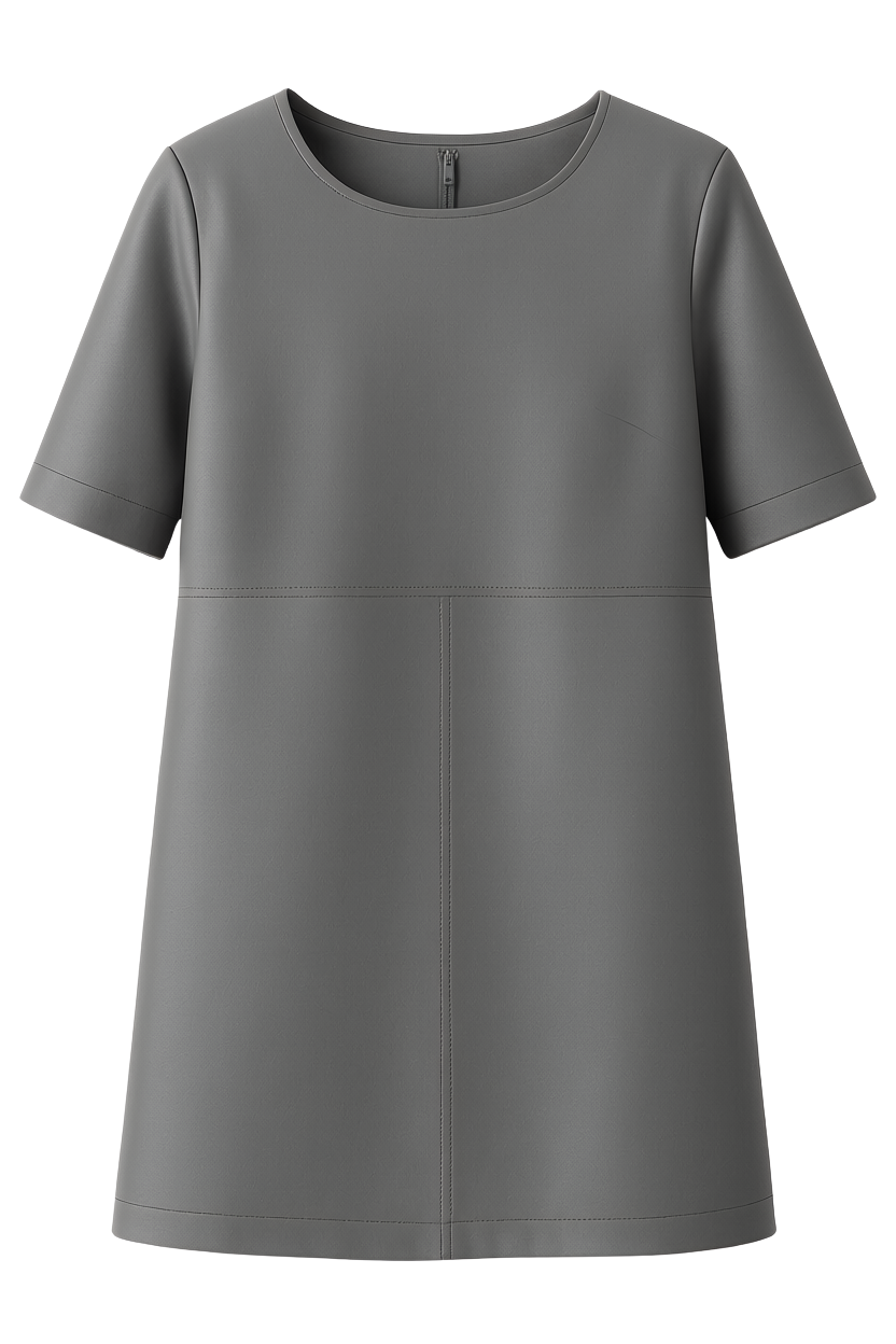 ABITO DONNA MINI AMPIO IN ECOPELLE GRIGIO JIJIL JPI26AB128 GRIGIO JIJIL