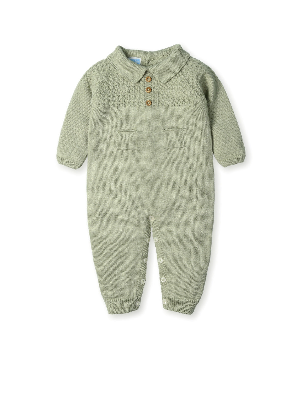 Tutina in maglia con bottoni, senza piedini sul cavallo e sul retro "LAUREL GRACE 0255 LAUREK MAC ILUSION KIDS