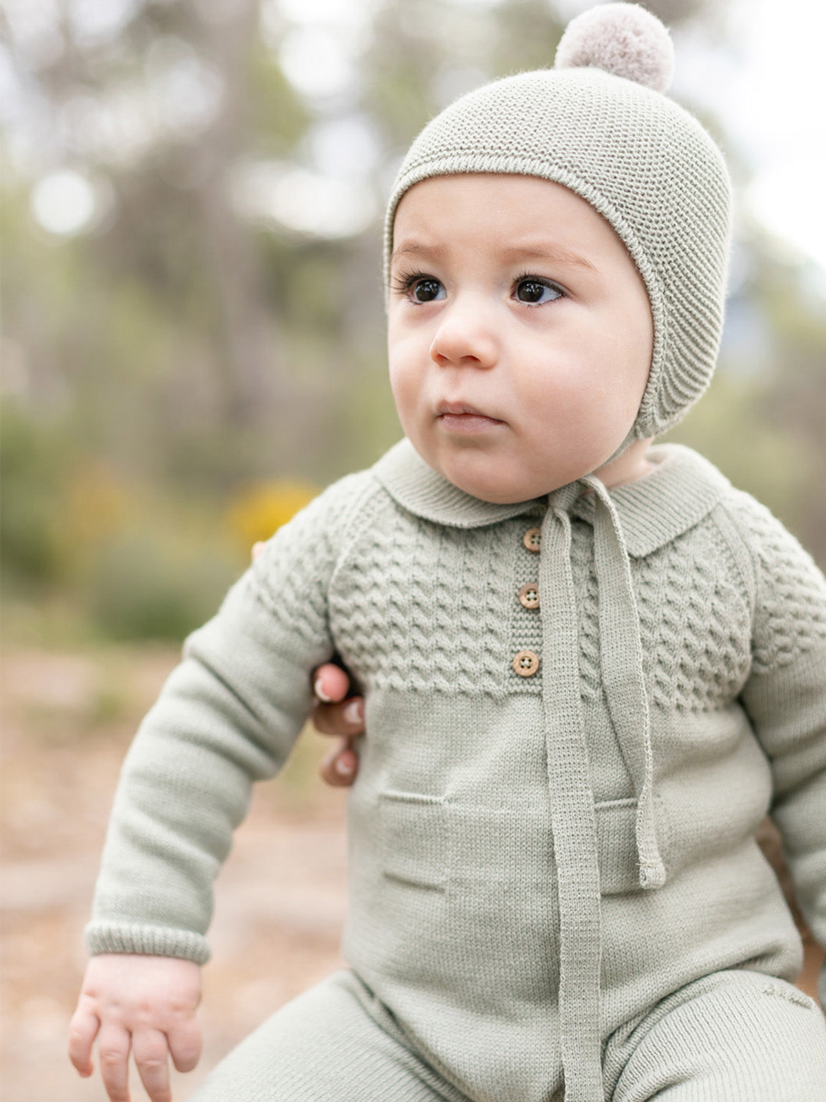 Tutina in maglia con bottoni, senza piedini sul cavallo e sul retro "LAUREL GRACE 0255 LAUREK MAC ILUSION KIDS