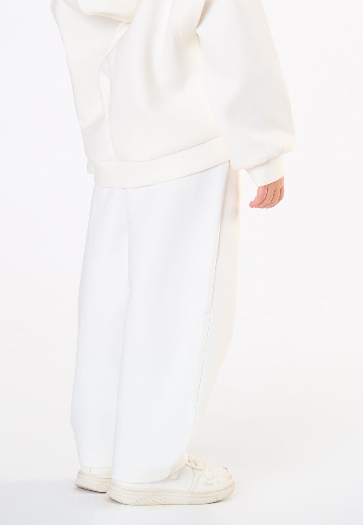 PANTALONE BAMBINA IN TESSUTO ACCOPPIATO LATTE TO BE TOO TB2134 LATTE TO BE TOO