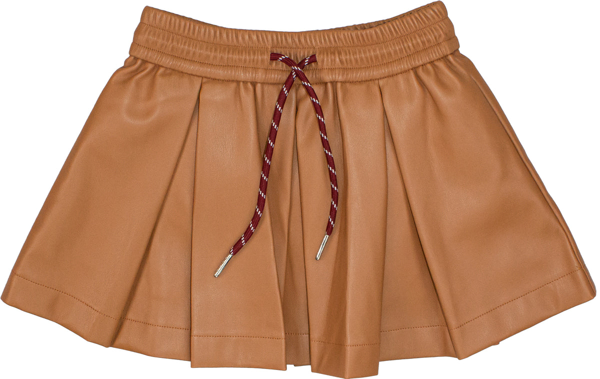 GONNA BAMBINA CON COULISSE IN ECOPELLE CARAMELLO TO BE TO TB2138G CARAMELLO TO BE TOO