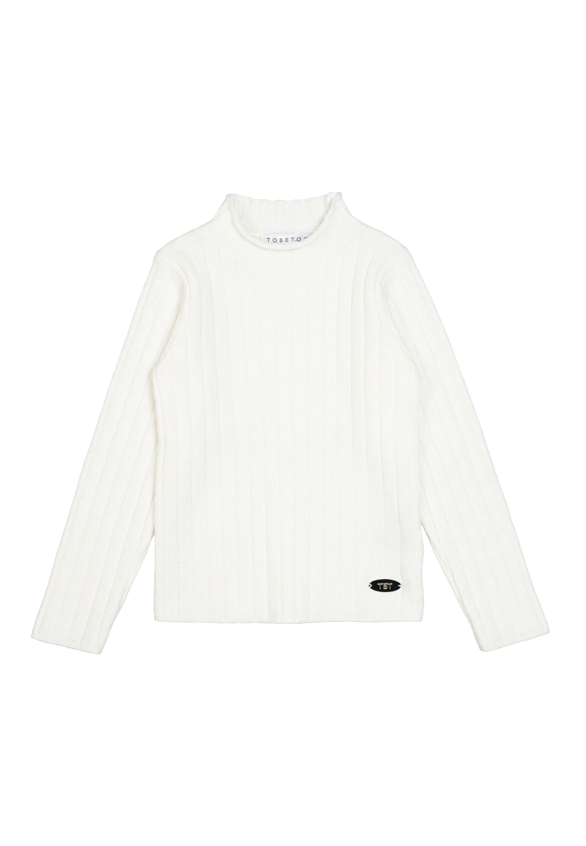 MAGLIA BAMBINA MEZZO COLLO IN COSTINA LARGA LATTE TO BE TOO TB2158M LATTE TO BE TOO