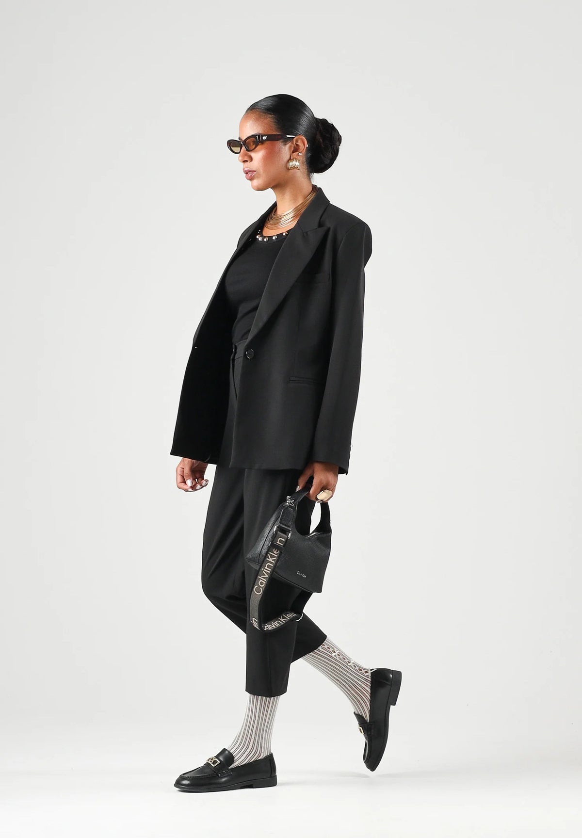 GIACCA DONNA BASICA MONOPETTO NERO VICOLO TAC0419 NERO VICOLO
