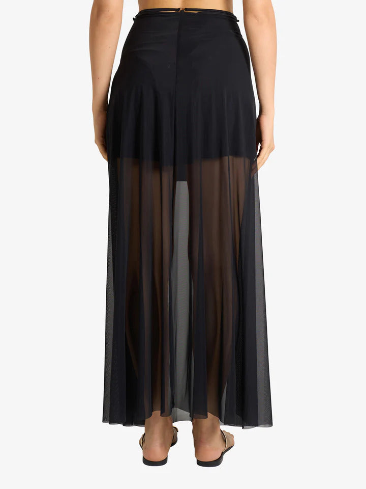 gonna donna lunga in tulle nero cotazur GOC61098 NERO COTAZUR