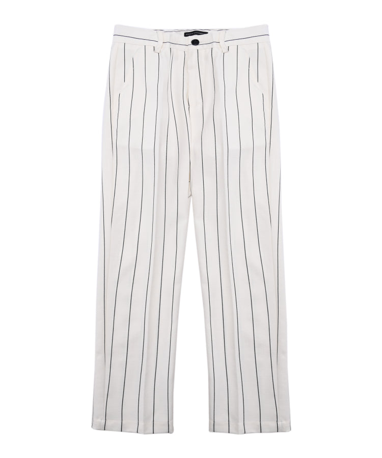 pantalone BAMBINO REGLUAR FIT A RIGHE BIANCO DANIELE ALESSANDRINI P00441 BIANCO DANIELE ALESSANDRINI