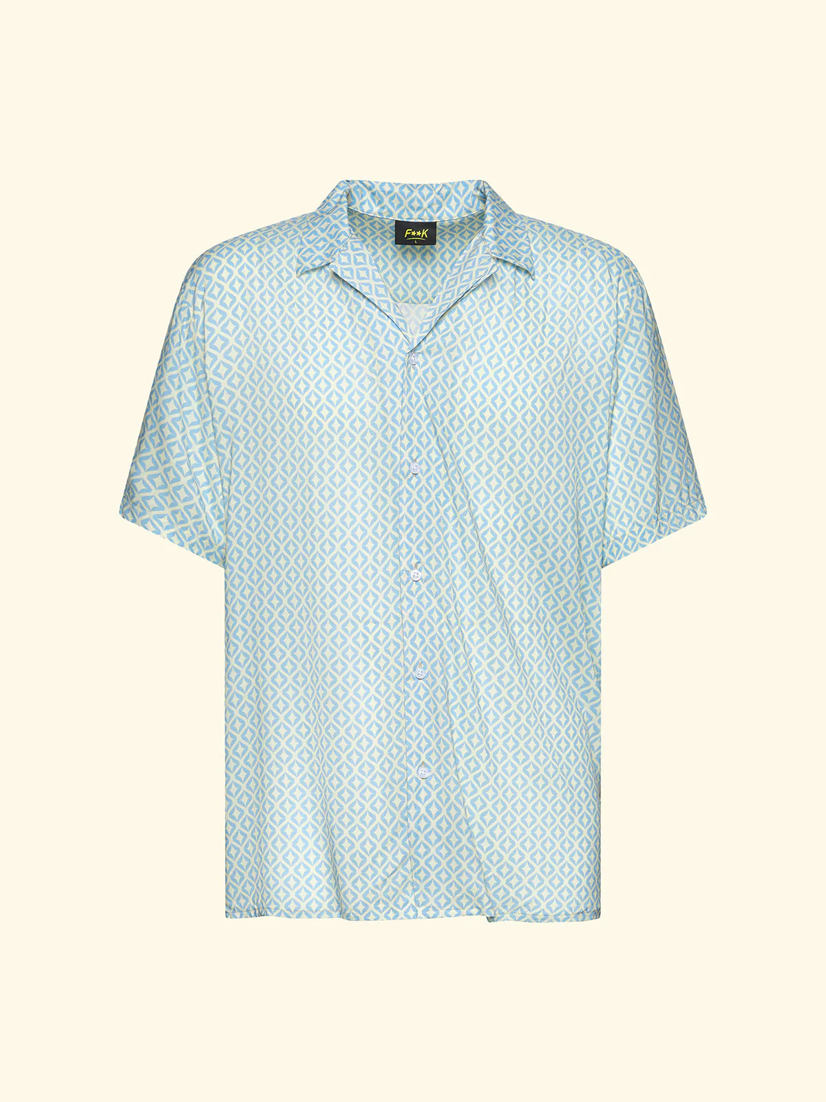 CAMICIA UOMO MEZZA MANICA FANTASIA F**K FK26-SM6850X11 UNICA F**K