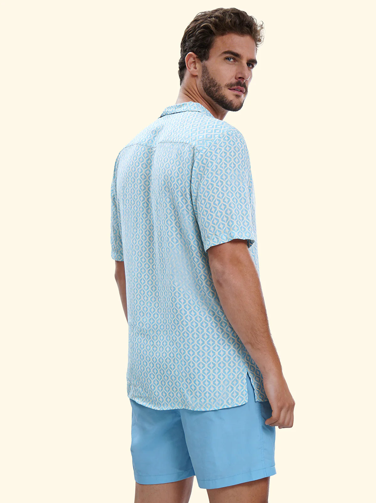 CAMICIA UOMO MEZZA MANICA FANTASIA F**K FK26-SM6850X11 UNICA F**K