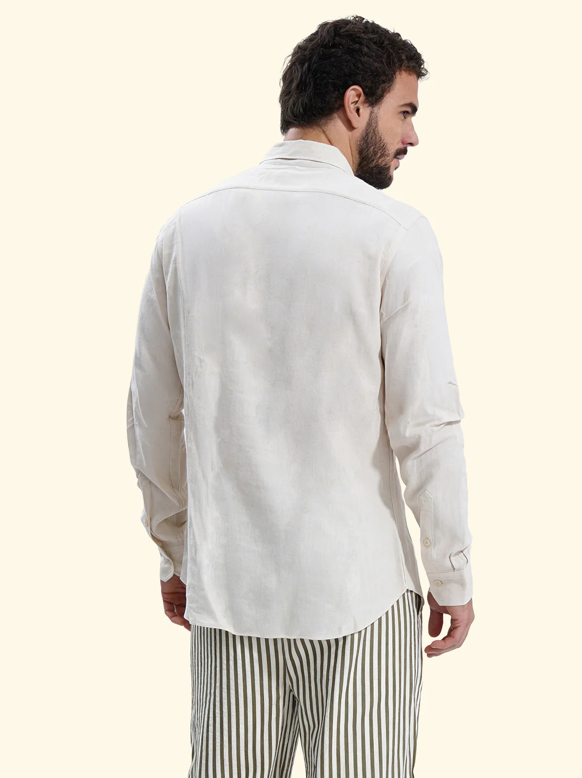 CAMICIA UOMO IN MISTO LINO BEIGE F**K FK26-SM7000BG BEIGE F**K