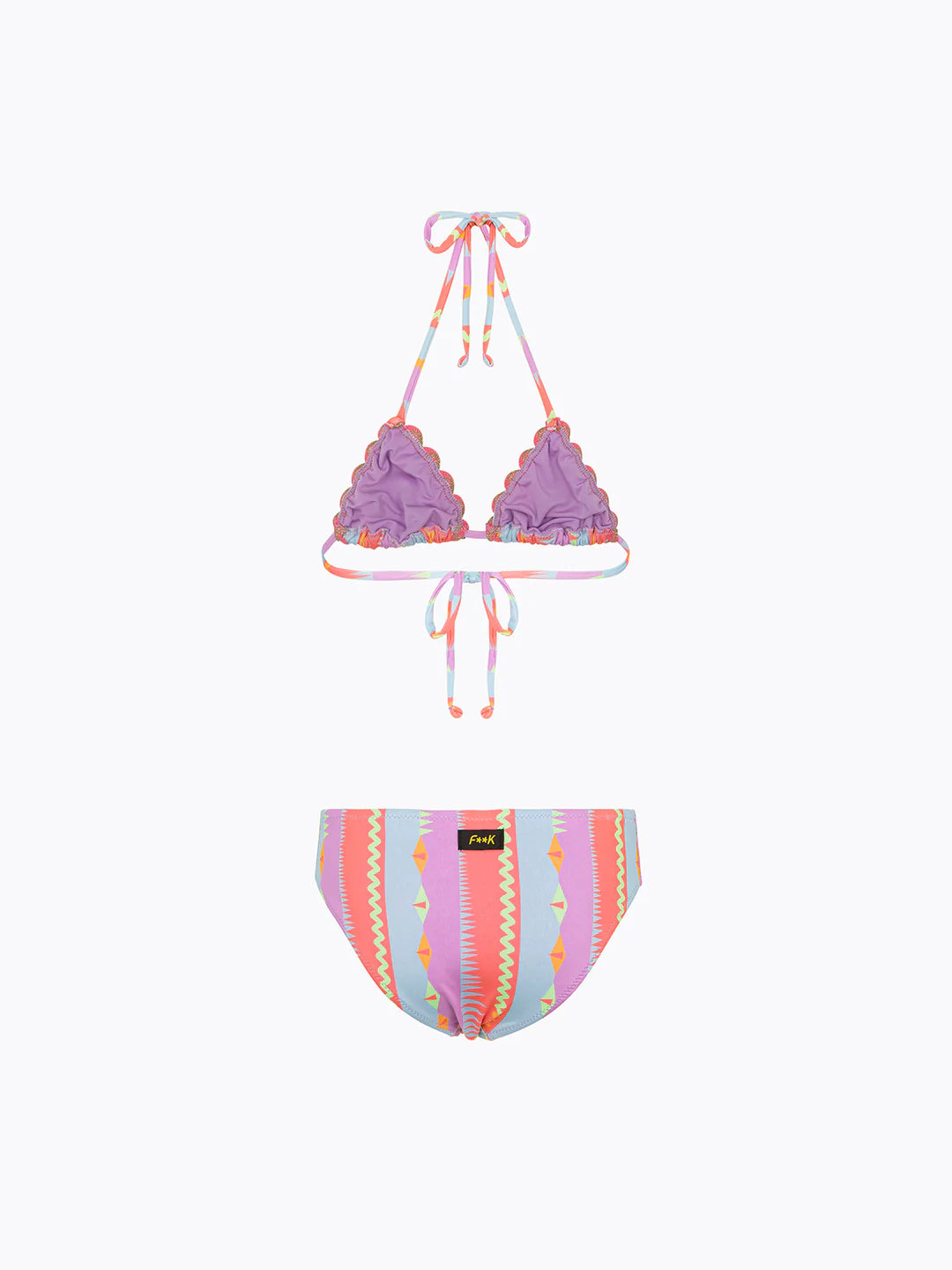 bikini bambina triangolo e slip fisso fantasia f**k FJ26-SG0330X24 UNICA F**K KIDS