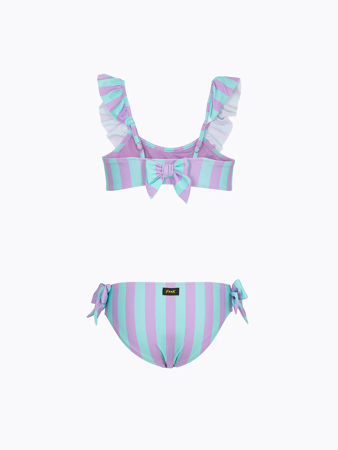 bikini bambina top fisso e slip fisso fantasia f**k FJ26-SG0724X82 UNICA F**K KIDS