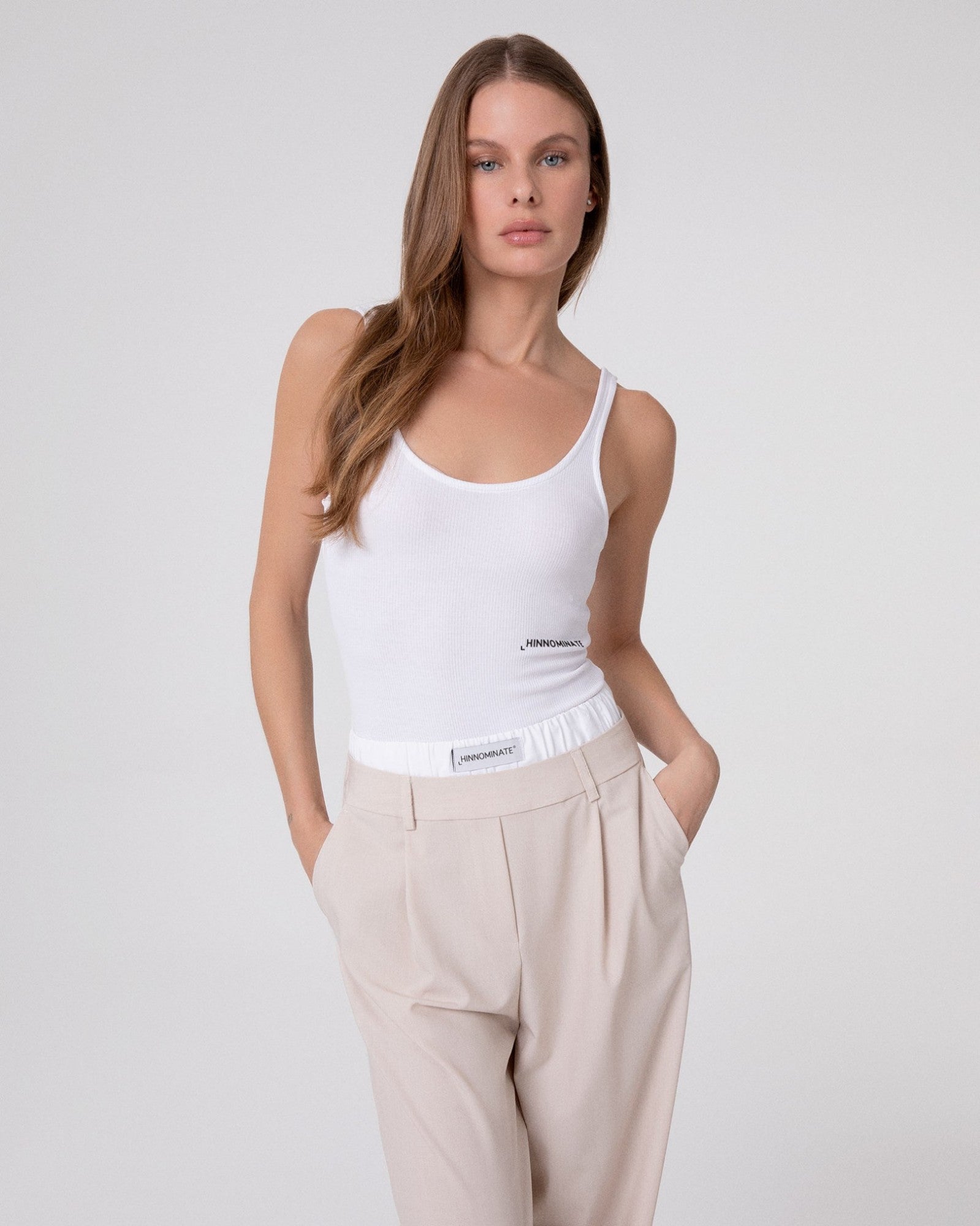 BODY DONNA A CANOTTA IN COSTINA BIANCO HINNOMINATE HMABW02514 BIANCO HINNOMINATE