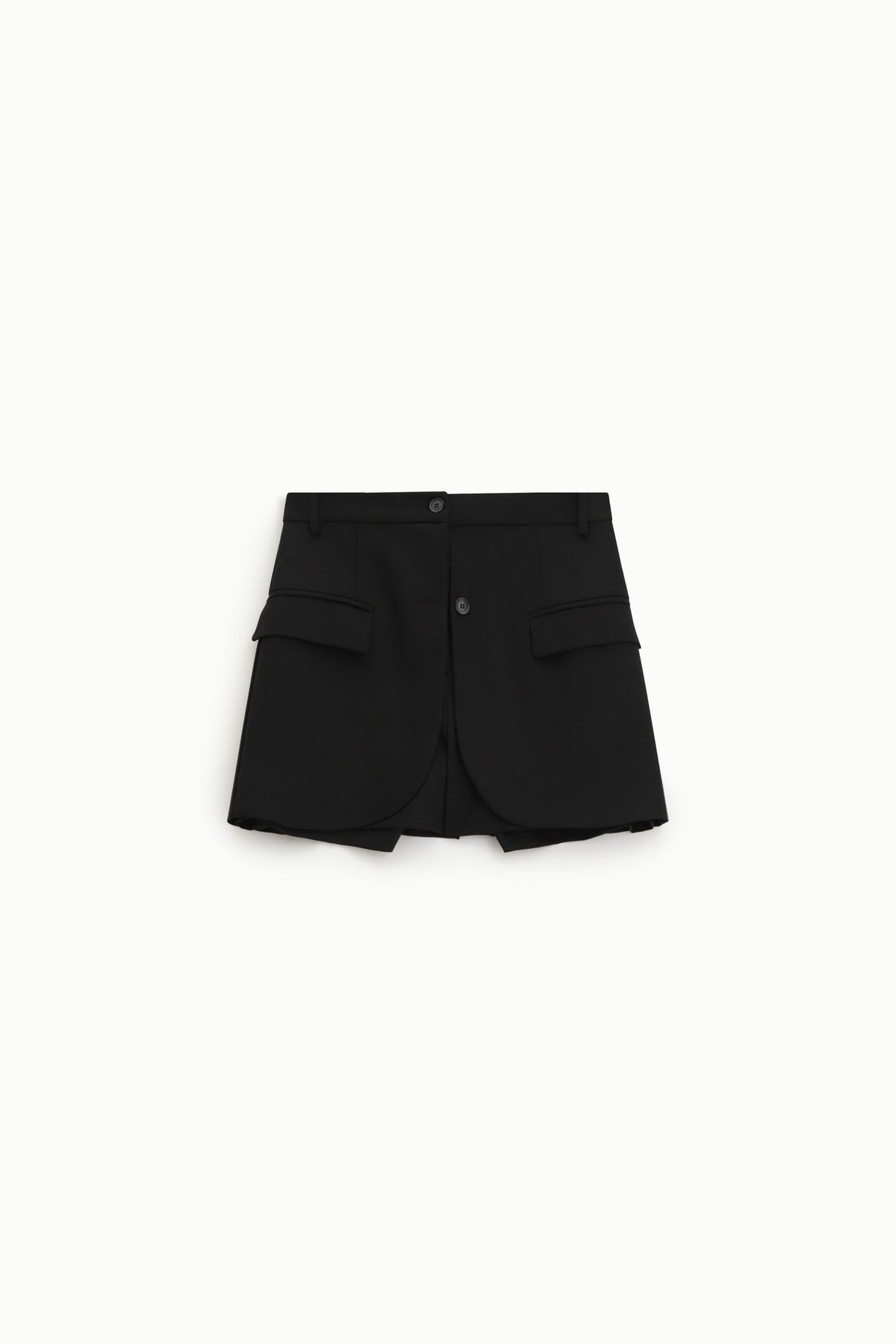SHORTS DONNA EFFETTO GONNA CON TASCHE FRONTALI NERO IMPERIAL D523LIC NERO IMPERIAL