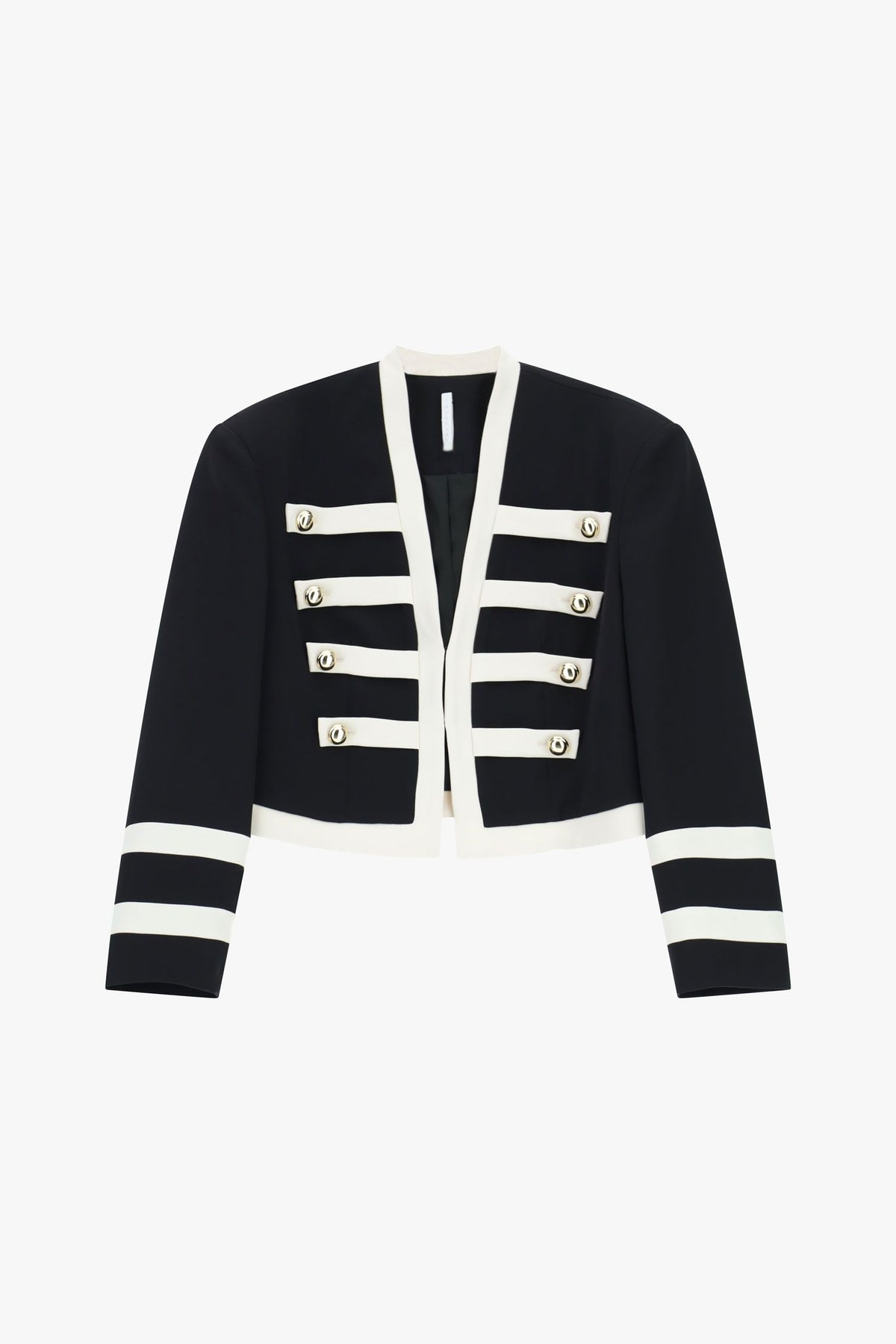 GIACCA DONNA CORTA CON BOTTONI ORO NERO-BIANCO IMPERIAL JBN8LKW NERO IMPERIAL