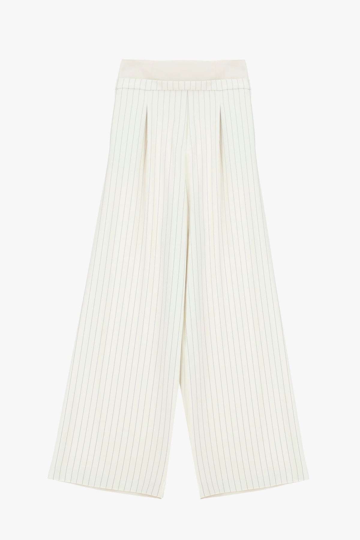 pantalone DONNA PALAZZO RIGHE VITA ALTA PANNA IMPERIAL P9A6LAF PANNA IMPERIAL