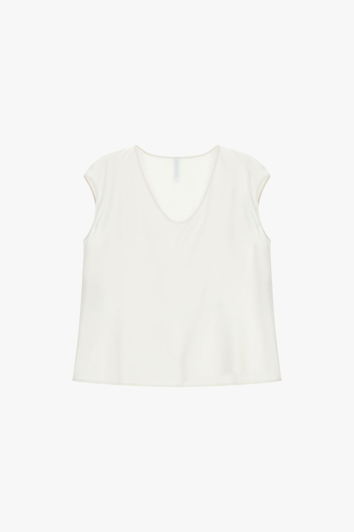TOP DONNA SCOLLO A U MEZZA MANICA SATIN ZINCO IMPERIAL REH0LDG ZINCO IMPERIAL