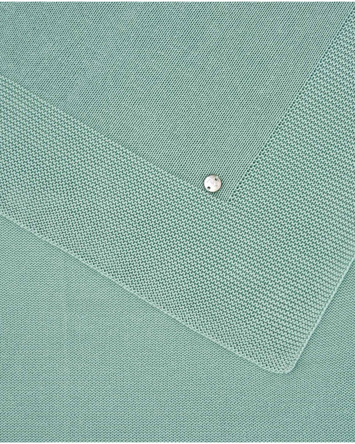 coperta neonati basic in maglia verde paz rodriguez 031-92513K VERDE PAZ RODRIGUEZ