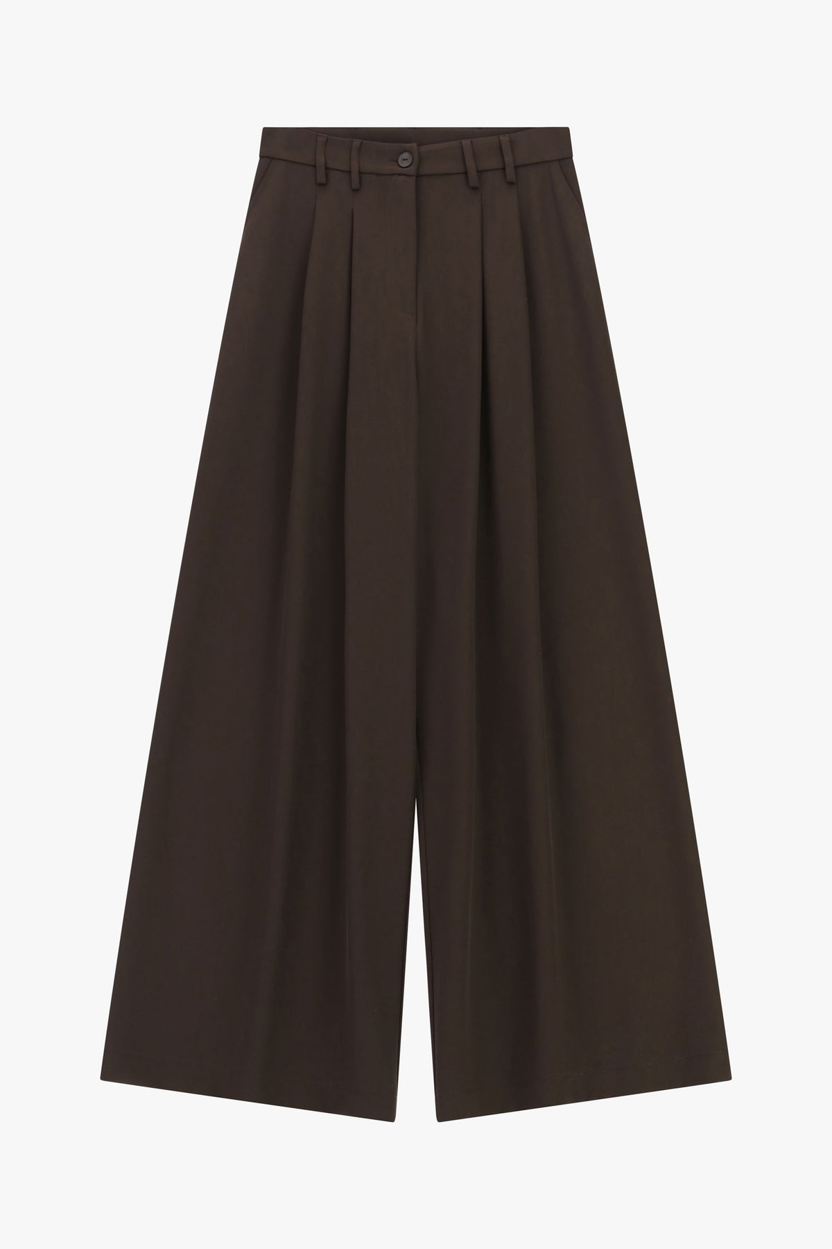 pantalone donna a vita alta con pince moro please P975FF93P MORO PLEASE