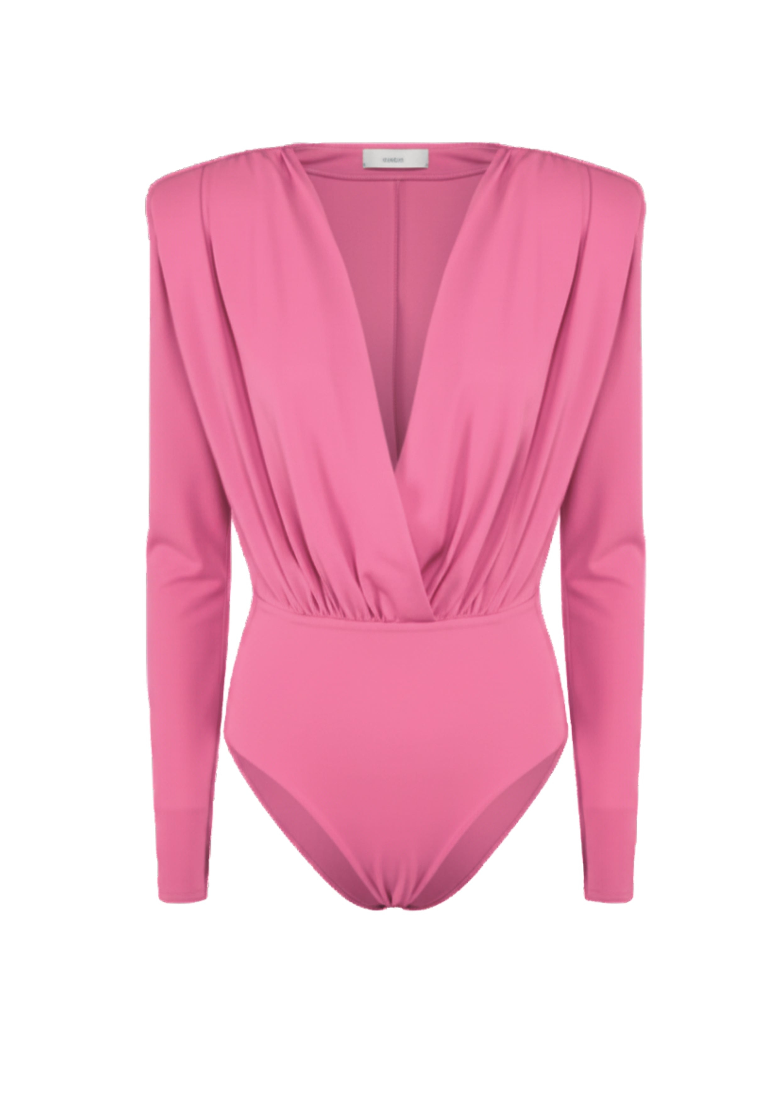 BODY DONNA MANICHE LUNGHE SPALLINA STRUTTURATA PEONIA SHIKI<BR/> SK26054-EL FUCSIA SHIKI