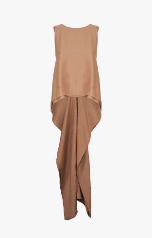 top donna giromaniche con incrocio cammello shiki SK6013 TERRA SHIKI