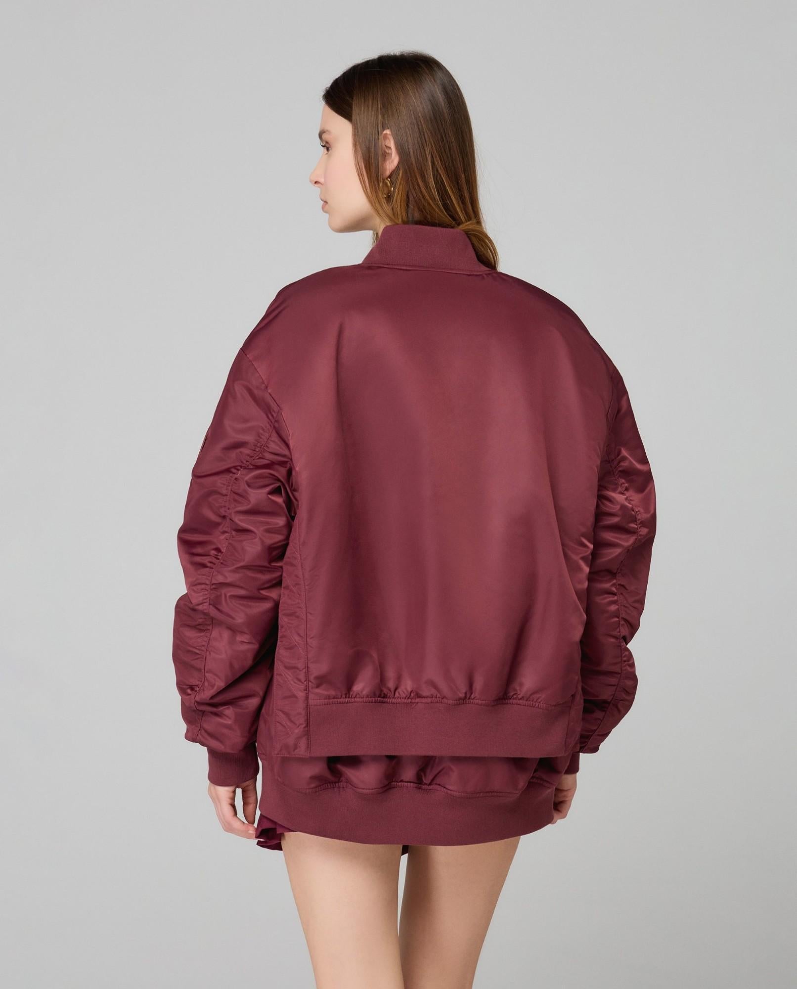 BOMBER DONNA OVERSIZE BORDEAUX HINNOMINATE HMABW01920 BORDEAUX HINNOMINATE