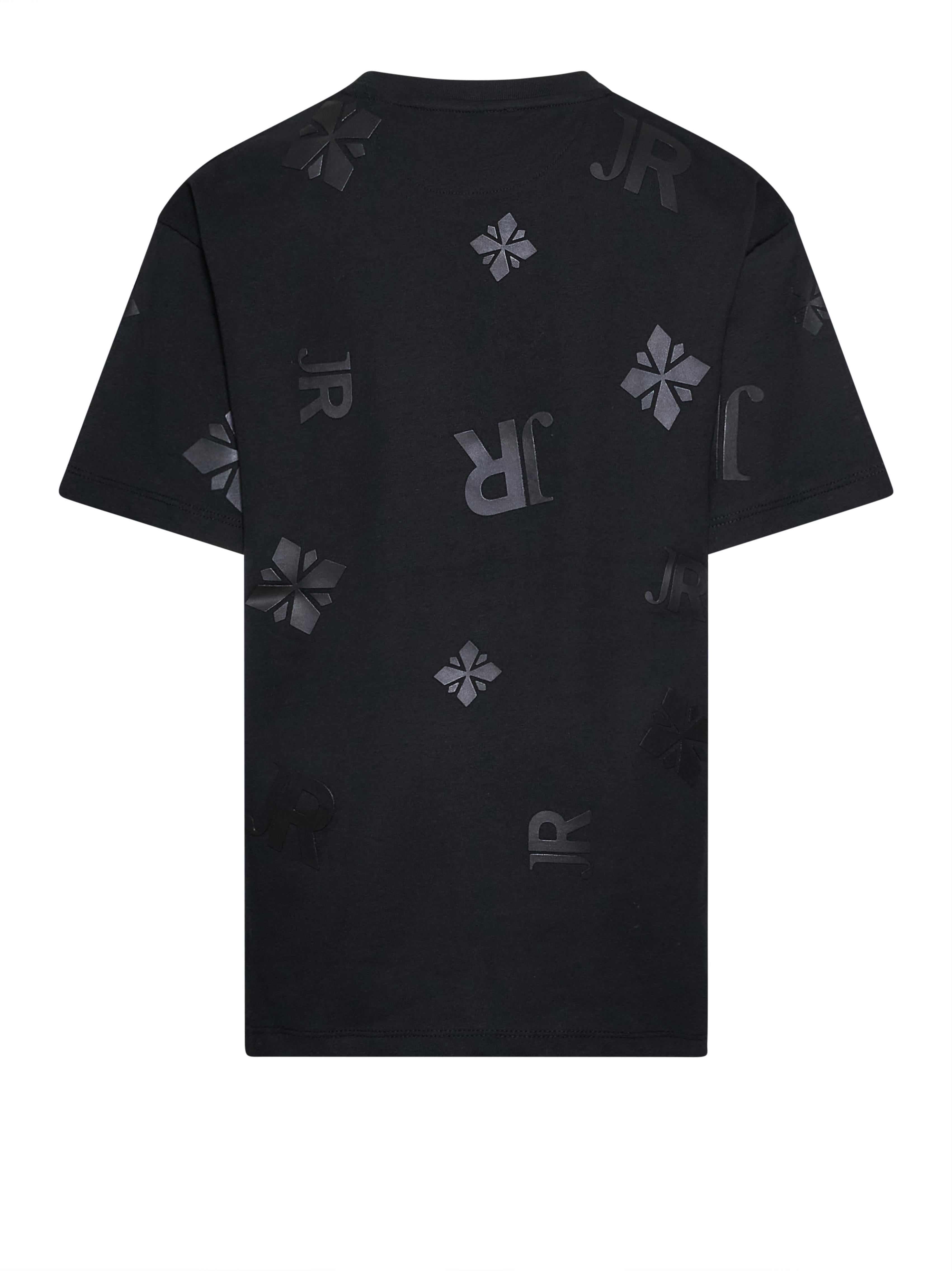 T-SHIRT BAMBINO CON STAMPA ALL OVER NERA JOHN RICHMOND RBP26041TS BLACK JOHN RICHMOND JUNIOR