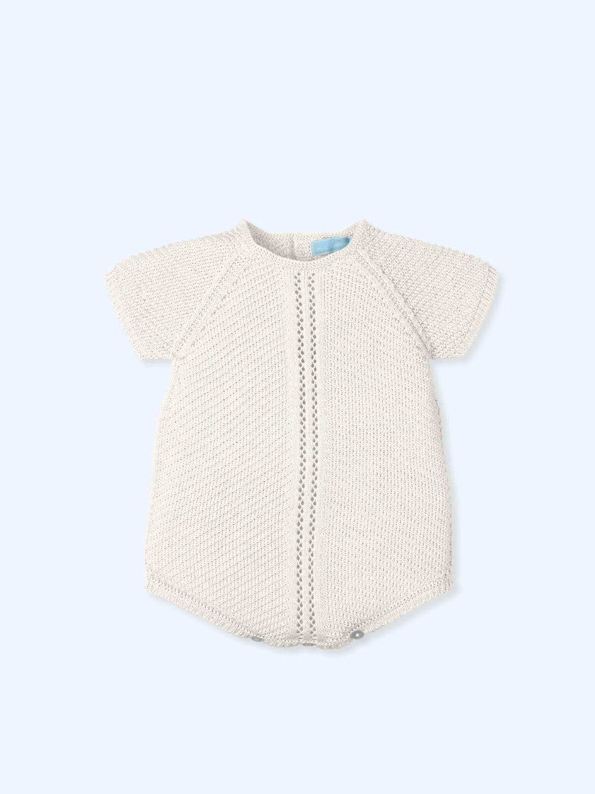 Tutina lavorata a maglia senza cuciture 9652 NATURAL MAC ILUSION KIDS