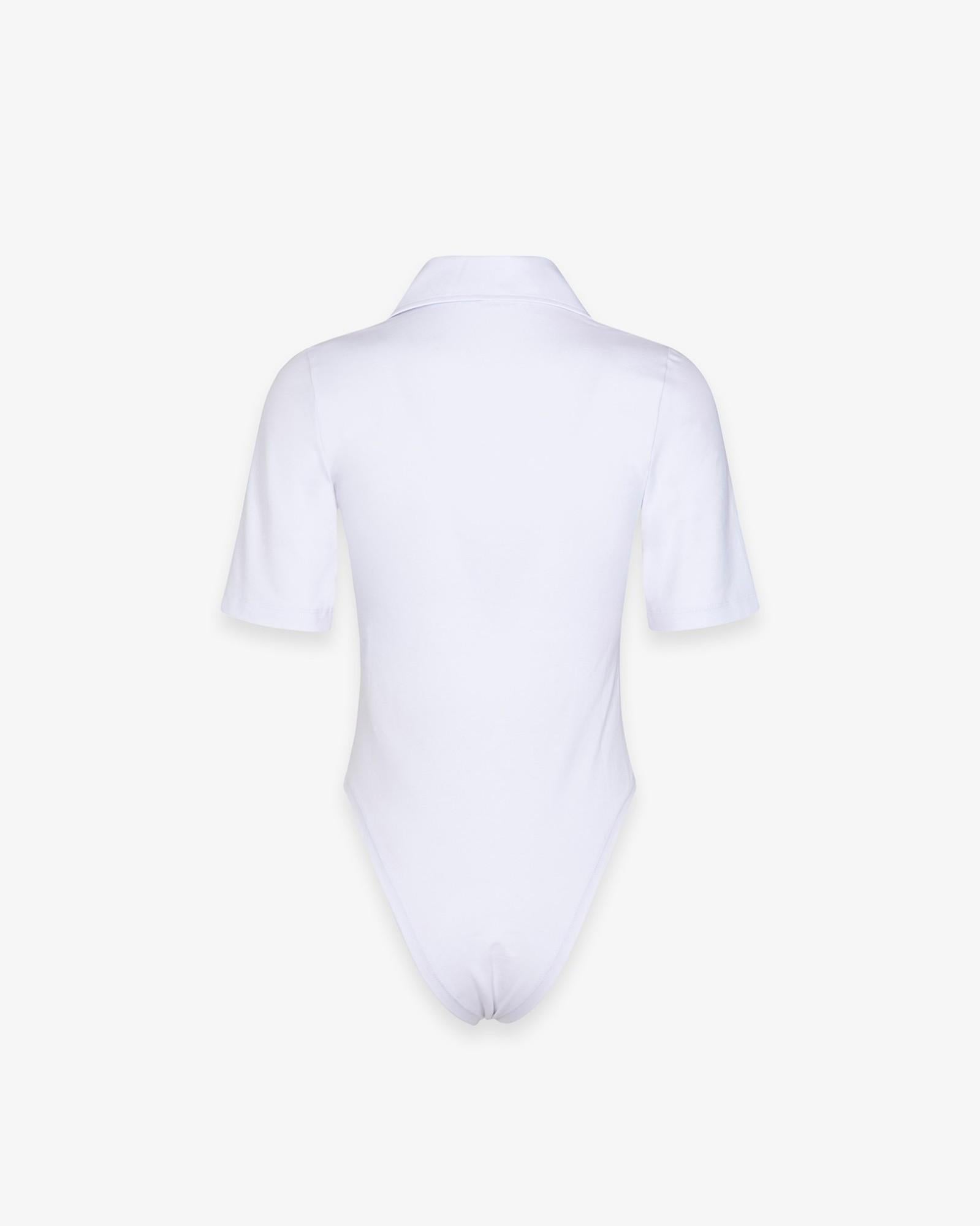 POLO DONNA A BODY IN BIELASTICO BIANCO HINNOMINATE HMABW02482 BIANCO HINNOMINATE