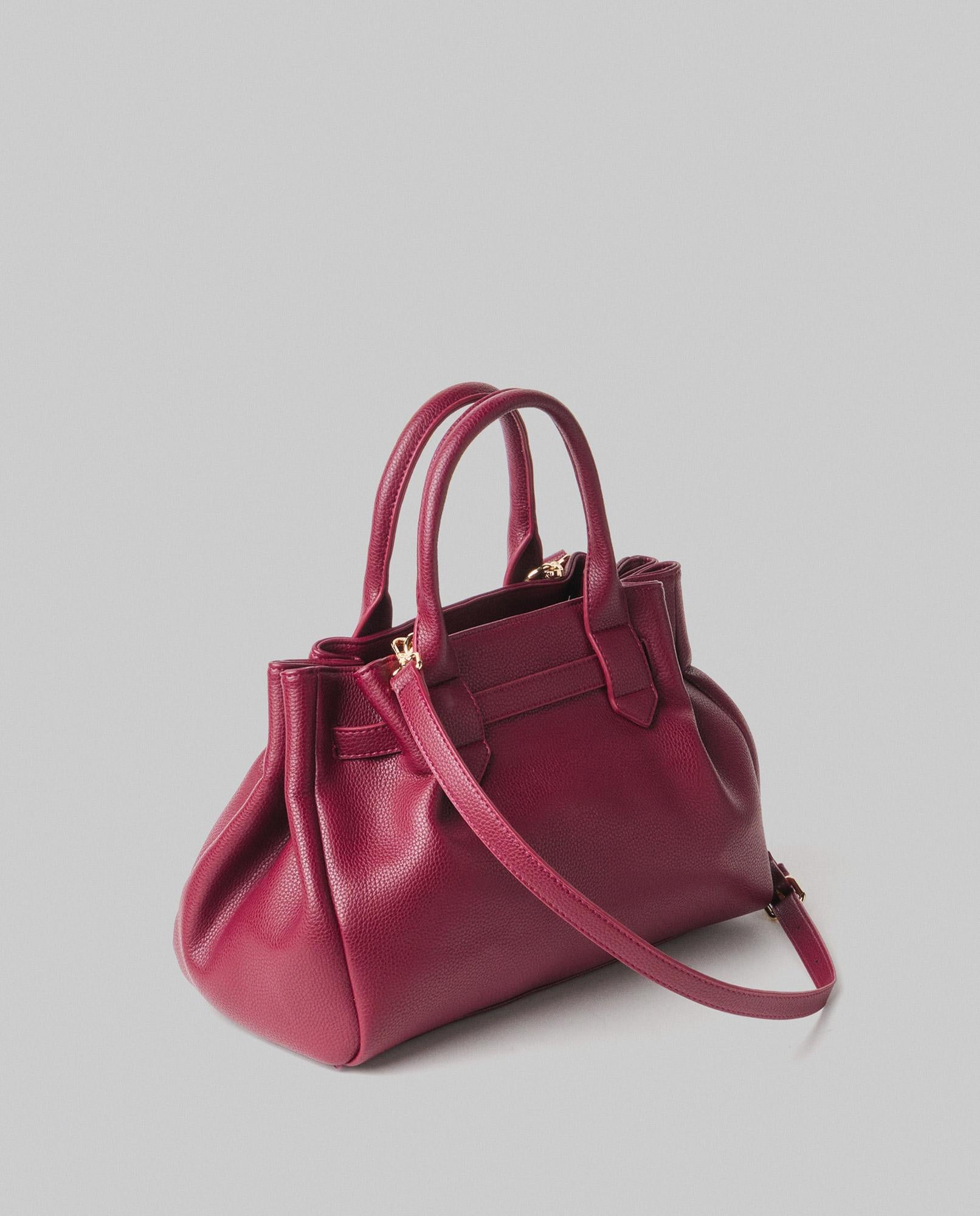 Borsa DONNA MEDIA In Ecopelle Con Placchetta In Metallo HINNOMINATE HMACW00124 BORDEAUX HINNOMINATE