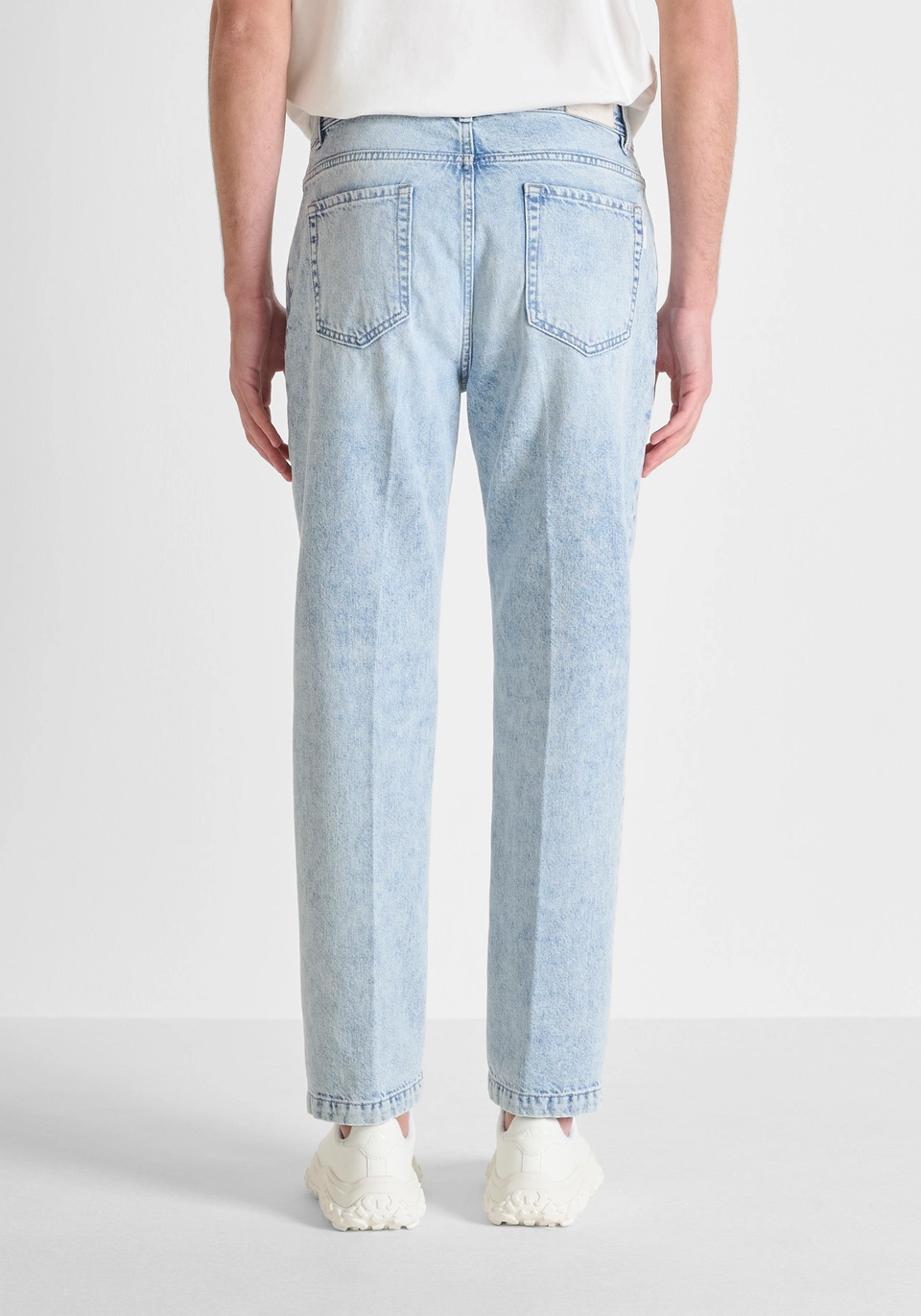 jeans uomo regular fit lavaggio chiaro antony morato MMDT00303 FA700137 DENIM ANTONY MORATO