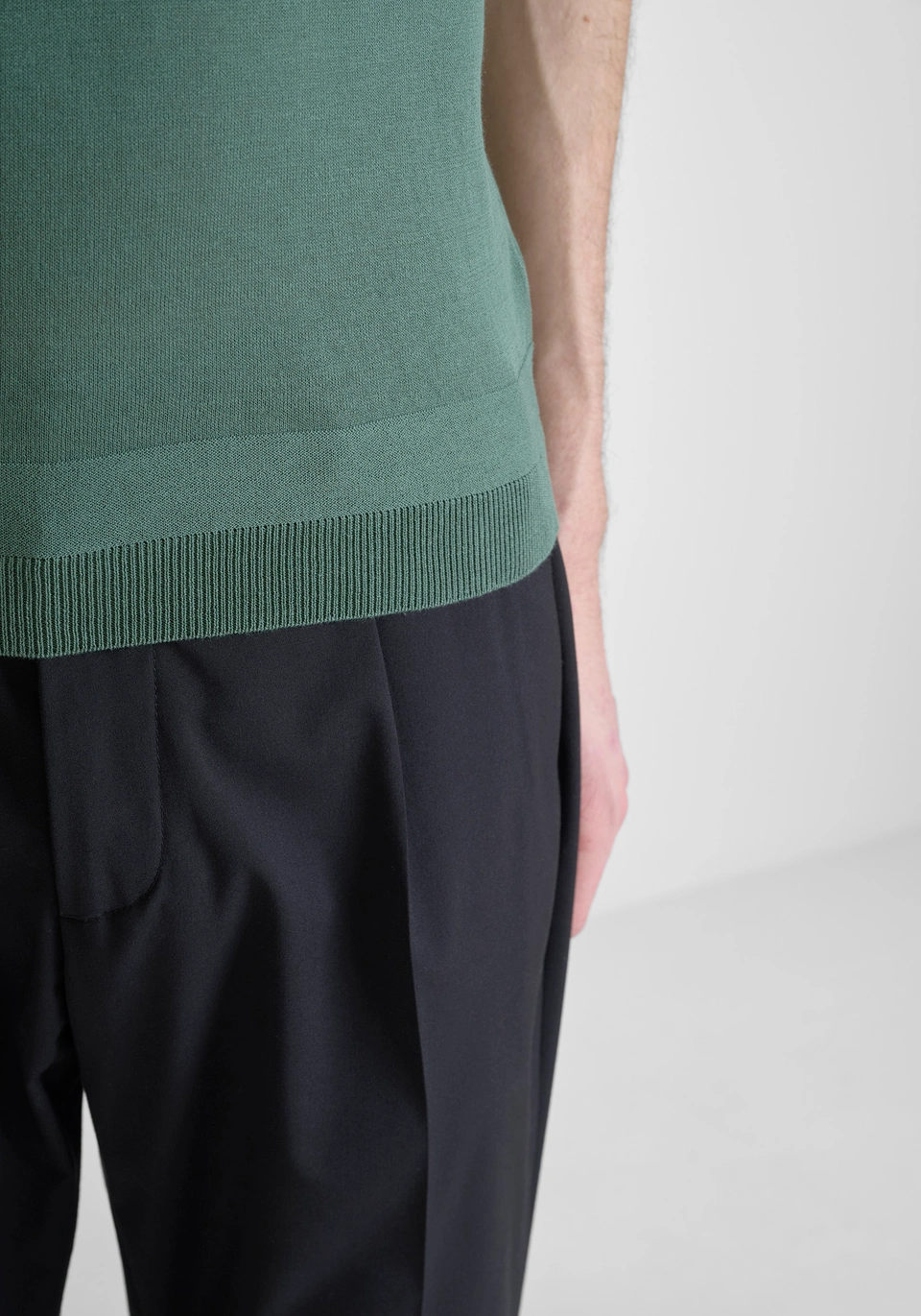 MAGLIA REGULAR FIT IN COTONE MMSW01512 VERDE MUSCHIO ANTONY MORATO