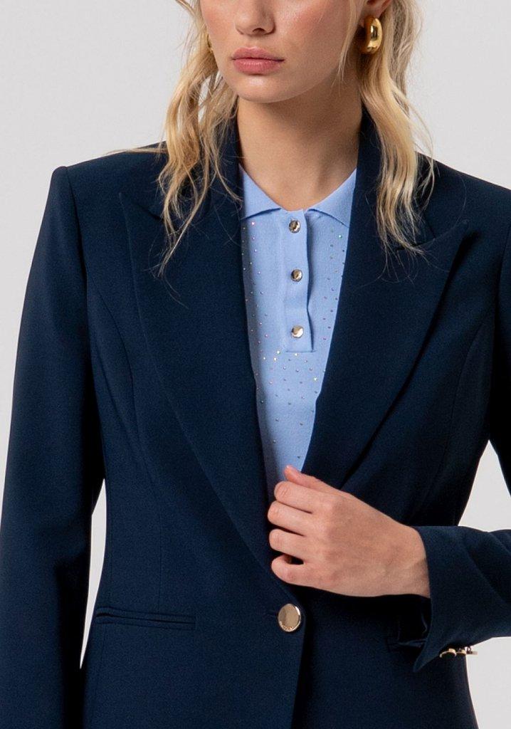 giacca donna monopetto BLU FRACOMINA FR26SJ2001W42901 BLU FRACOMINA