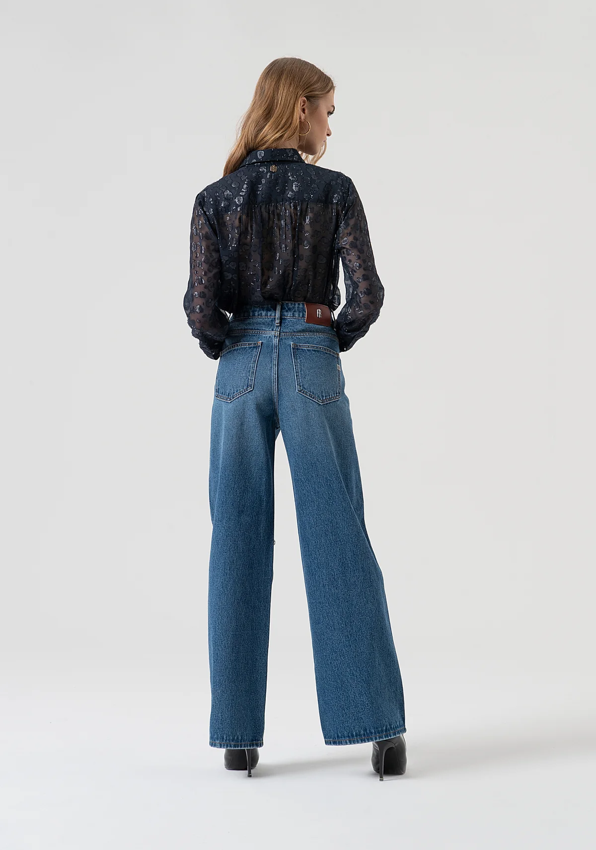 denim regular flare FR25WV2008D41902 STONE FRACOMINA